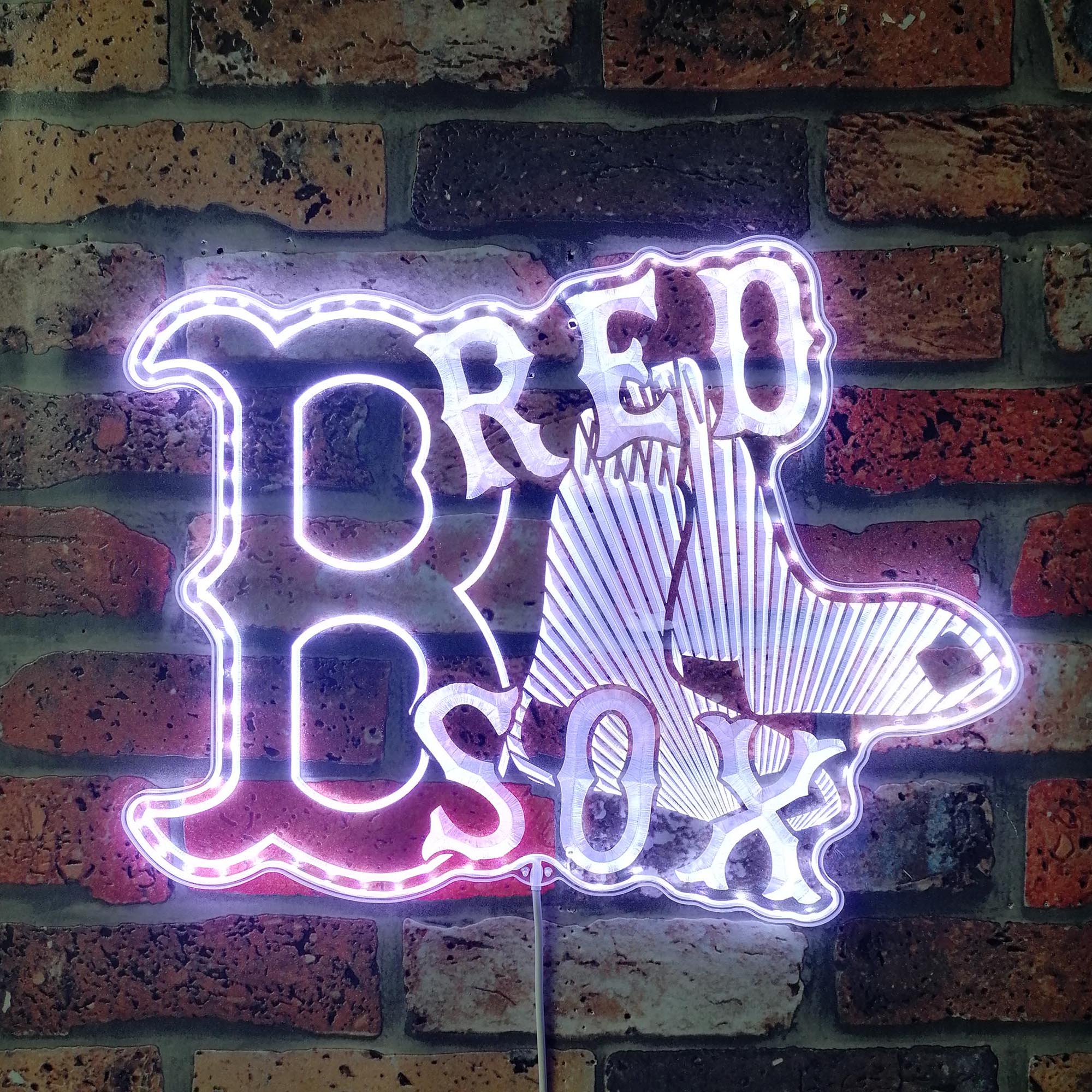 Boston Red Sox Dynamic RGB Edge Lit LED Sign