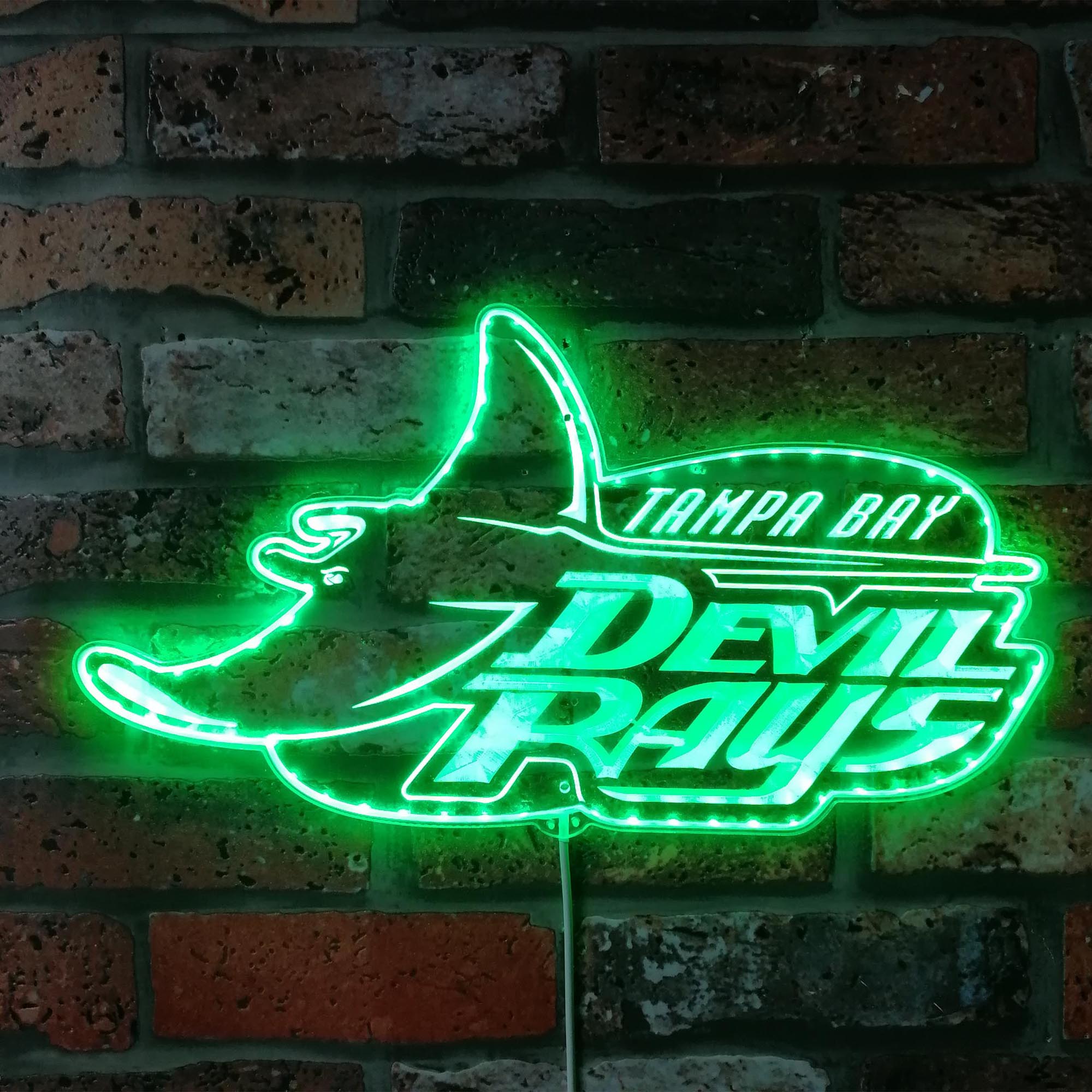 Tampa Bay Devil Rays Floating Devil Dynamic RGB Edge Lit LED Sign