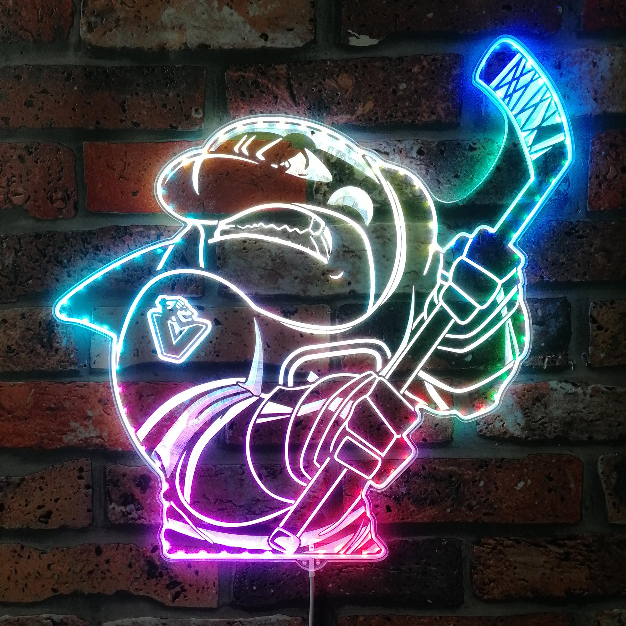 Vancouver Canucks BarDown Dynamic RGB Edge Lit LED Sign