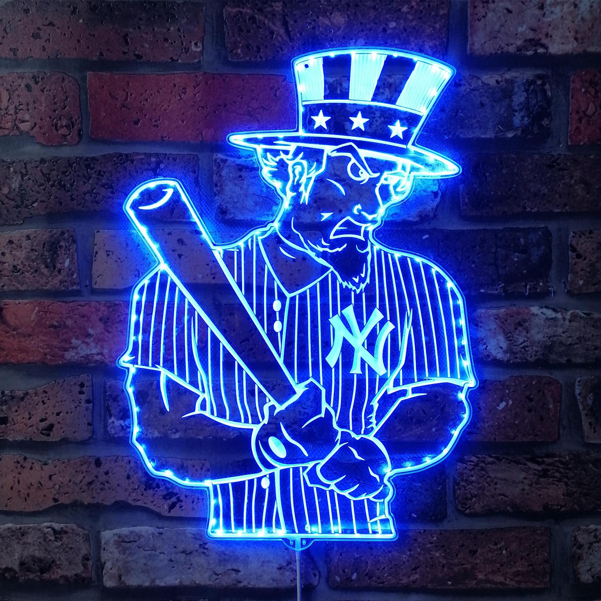 New York Yankees BarDown Dynamic RGB Edge Lit LED Sign