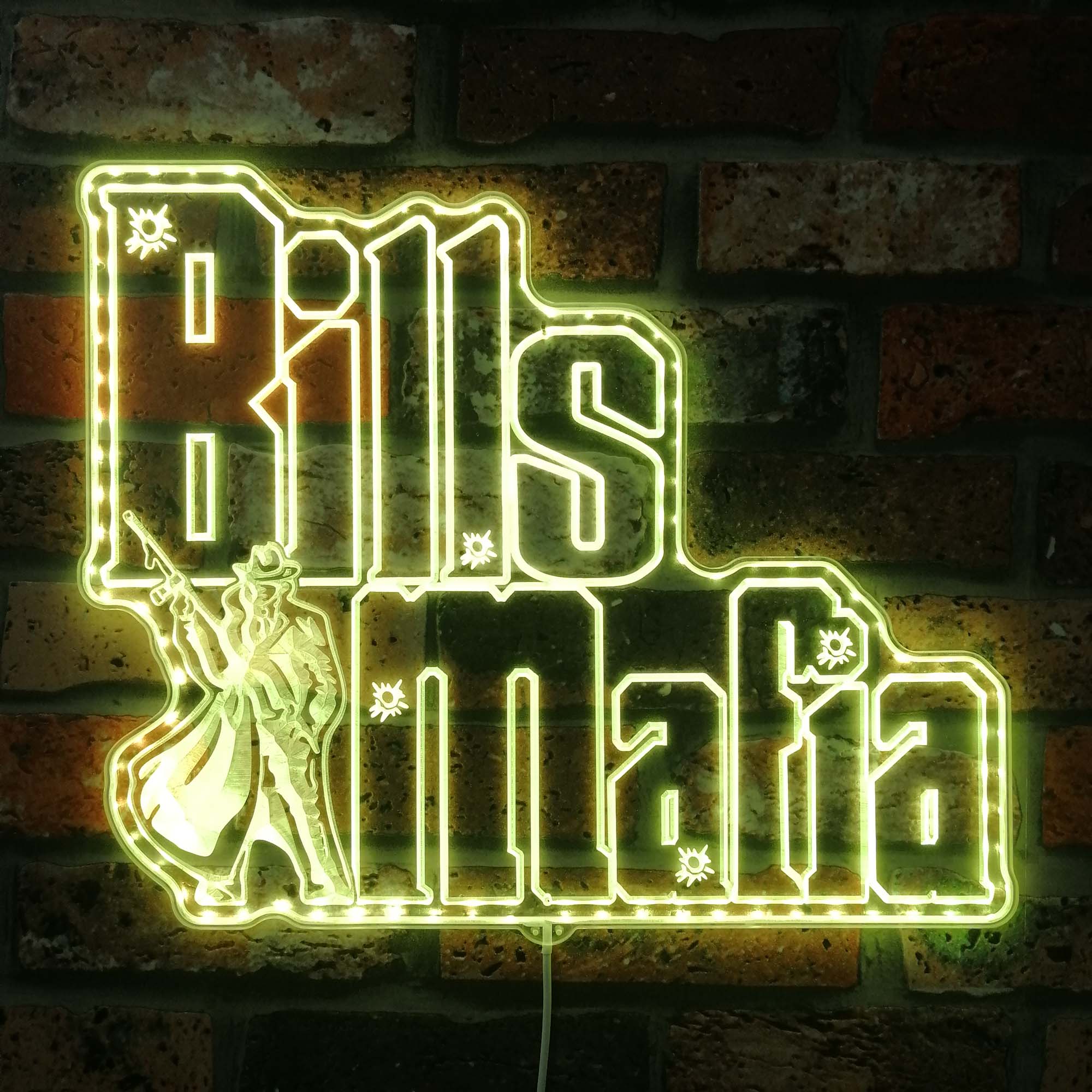 Buffalo Bills Mifia Dynamic RGB Edge Lit LED Sign