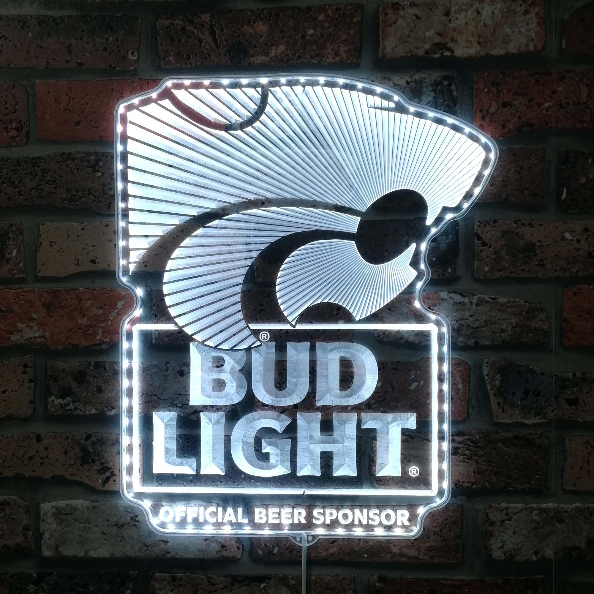 Bud Light & Kansas State Wildcats Dynamic RGB Edge Lit LED Sign