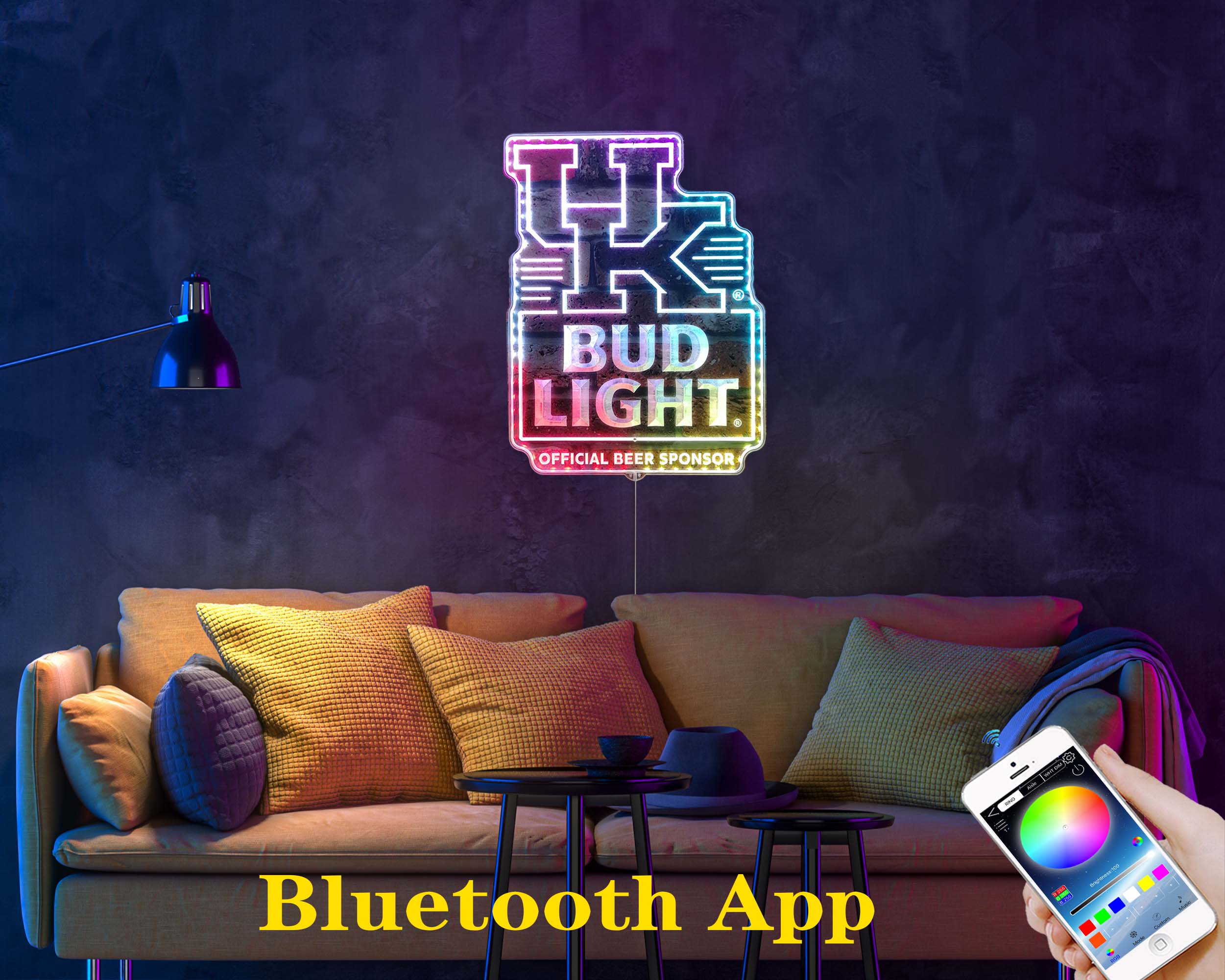 Bud Light & University of Kentucky  Dynamic RGB Edge Lit LED Sign