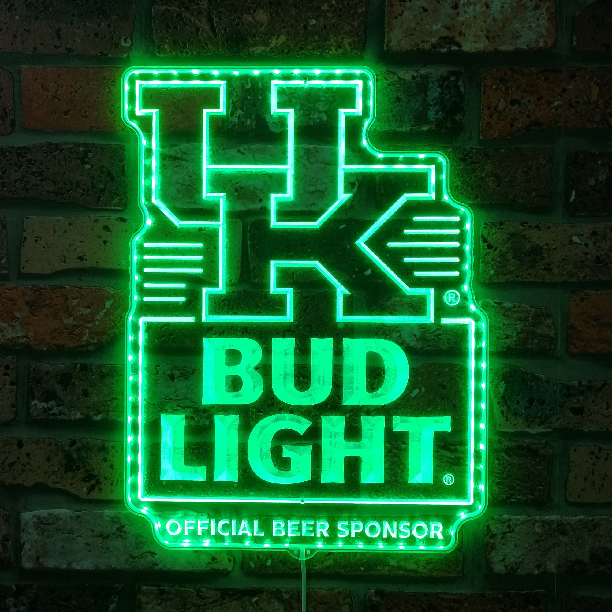 Bud Light & University of Kentucky  Dynamic RGB Edge Lit LED Sign