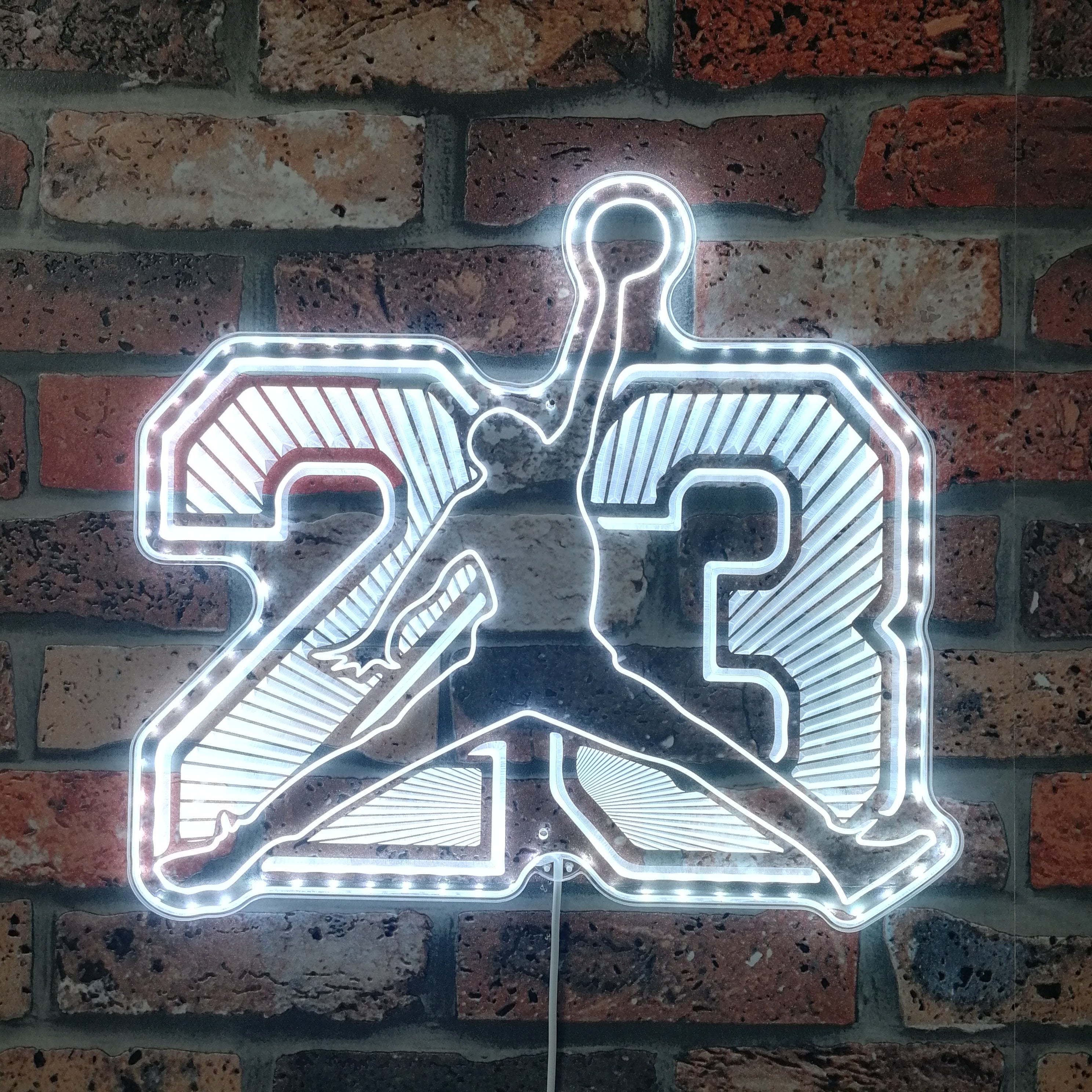 Air Jordan 23 Dynamic RGB Edge Lit LED Sign