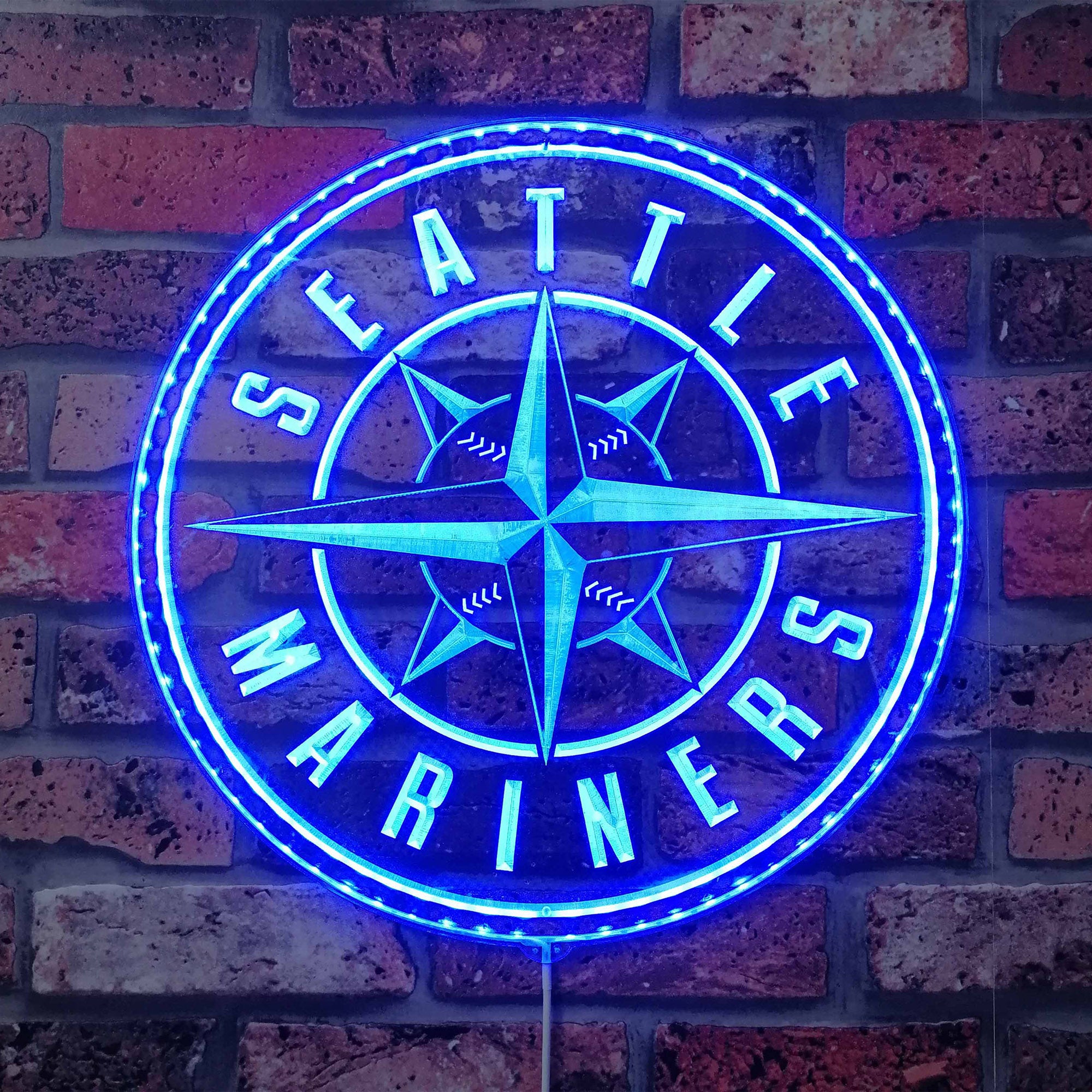 Seattle Mariners Dynamic RGB Edge Lit LED Sign