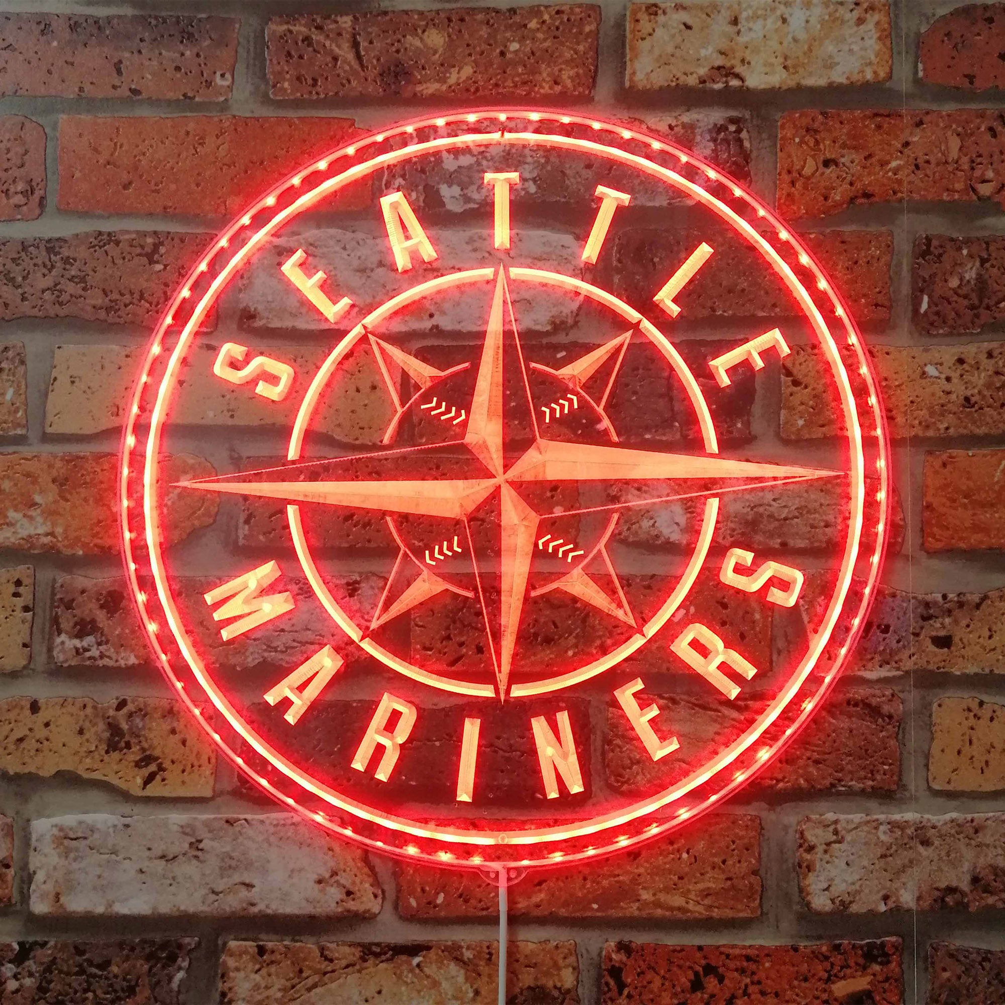 Seattle Mariners Dynamic RGB Edge Lit LED Sign