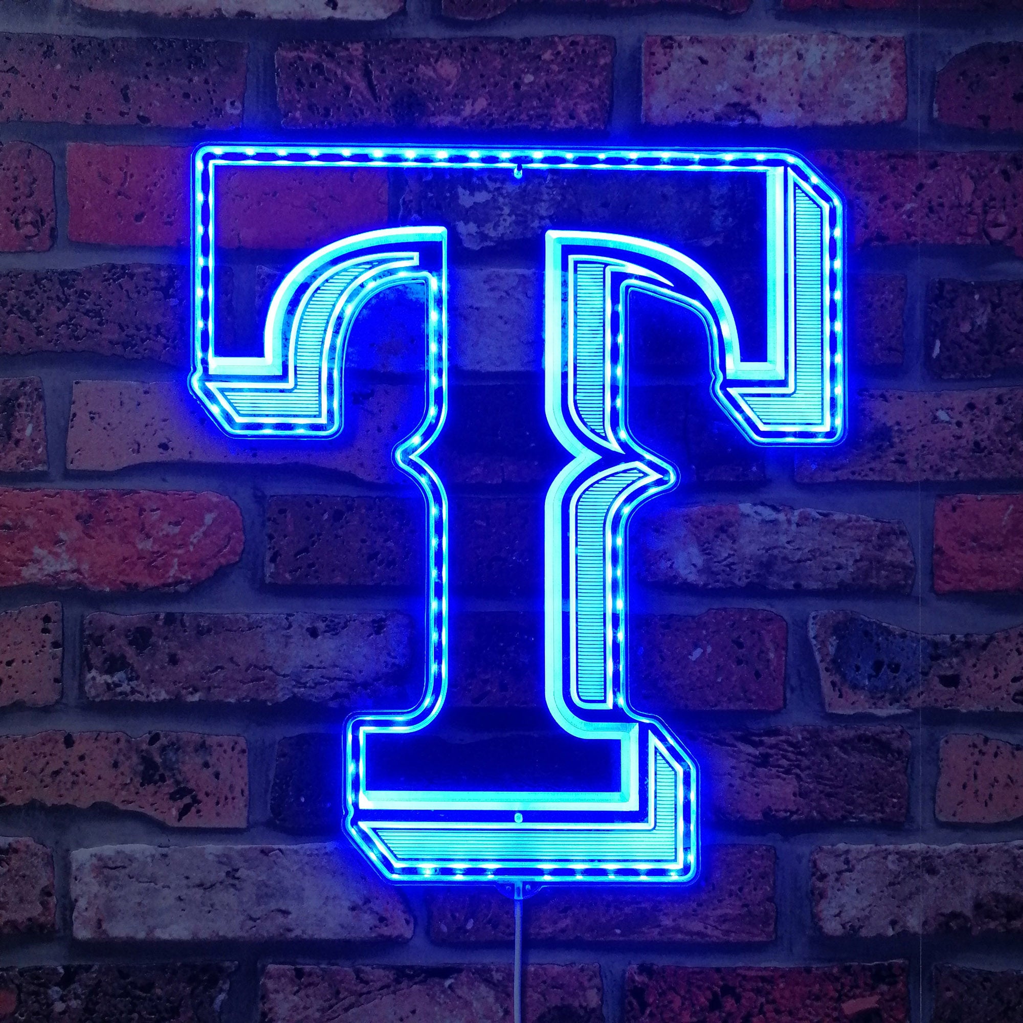 Texas Rangers Dynamic RGB Edge Lit LED Sign