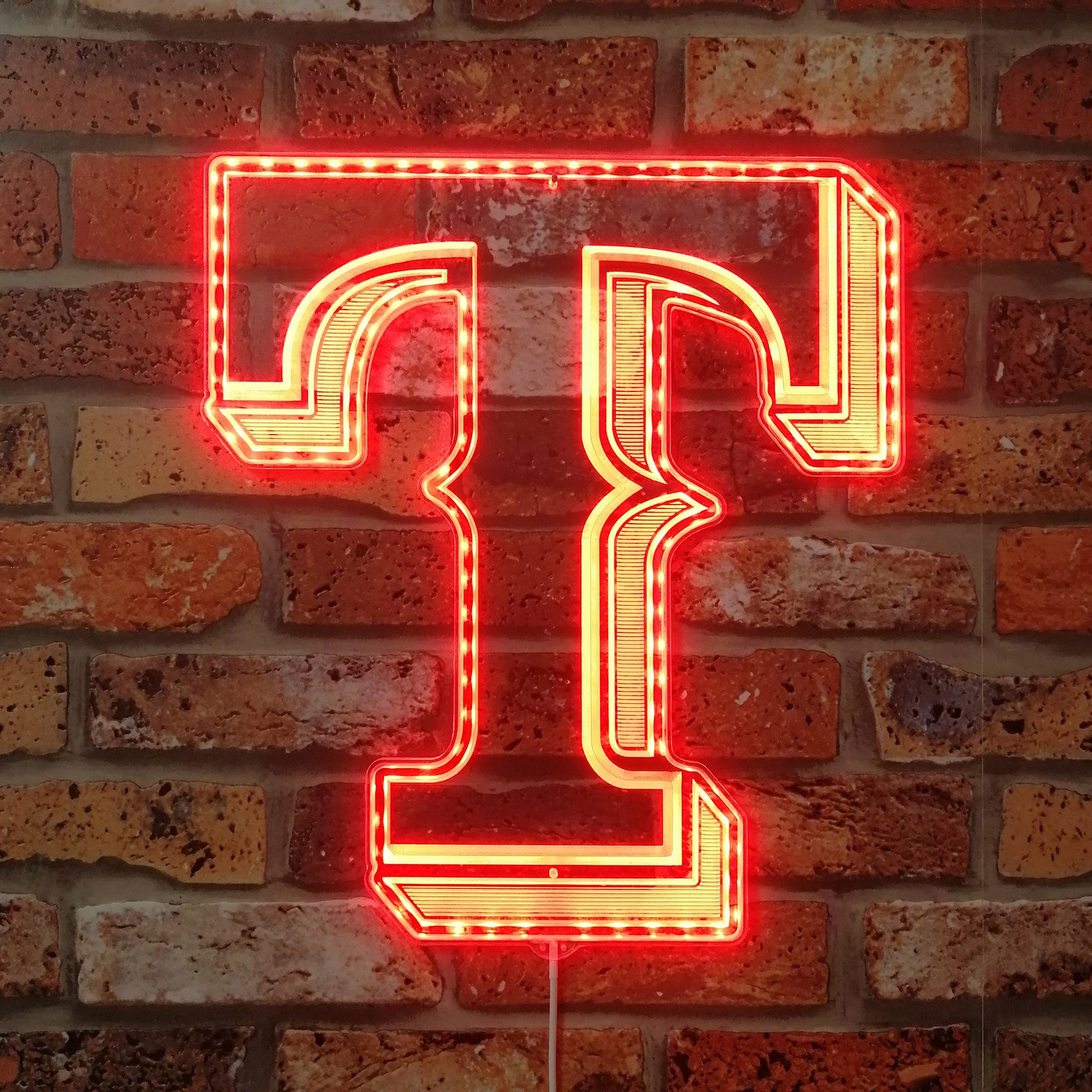 Texas Rangers Dynamic RGB Edge Lit LED Sign