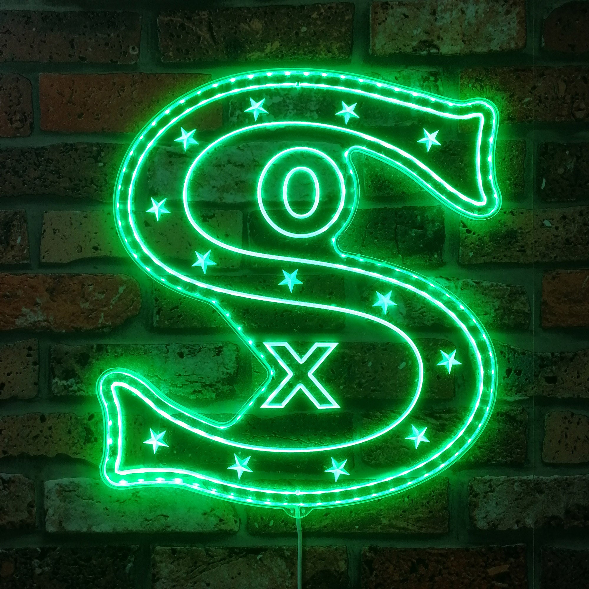 Chicago white sox retro Dynamic RGB Edge Lit LED Sign