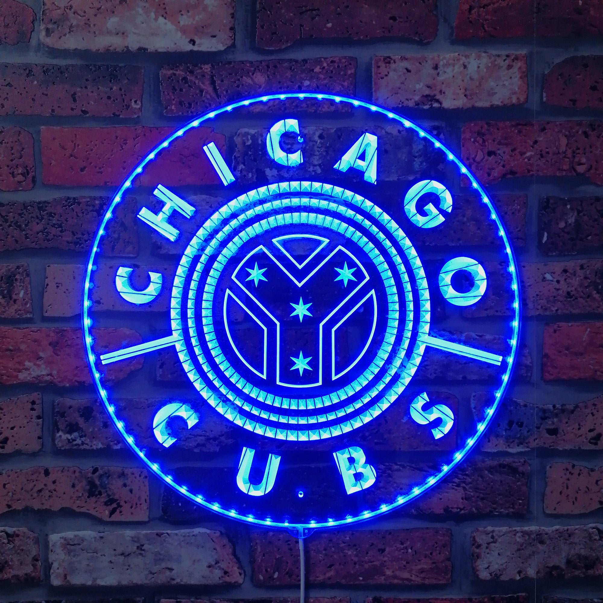 Chicago Cubs Alternate Dynamic RGB Edge Lit LED Sign