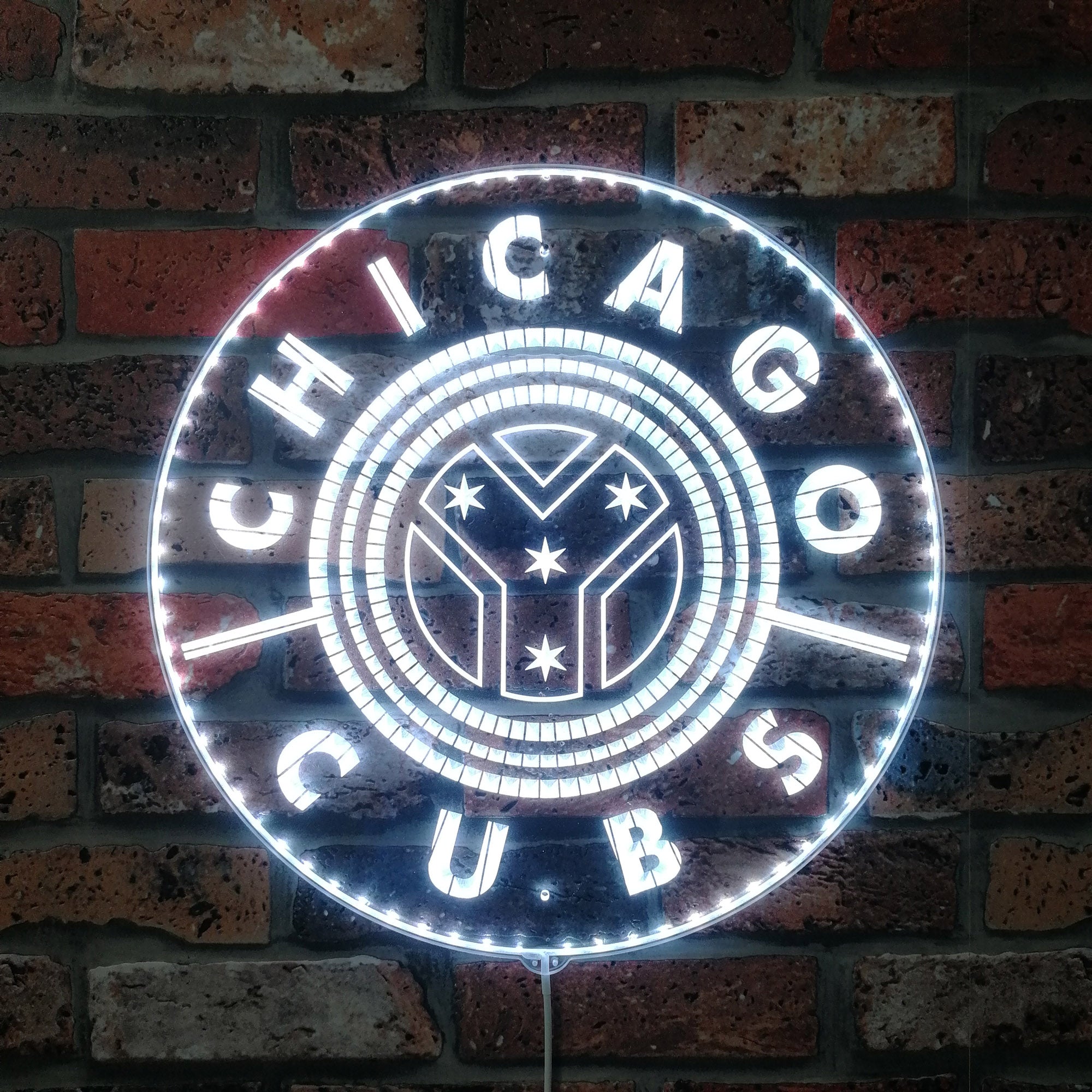 Chicago Cubs Alternate Dynamic RGB Edge Lit LED Sign