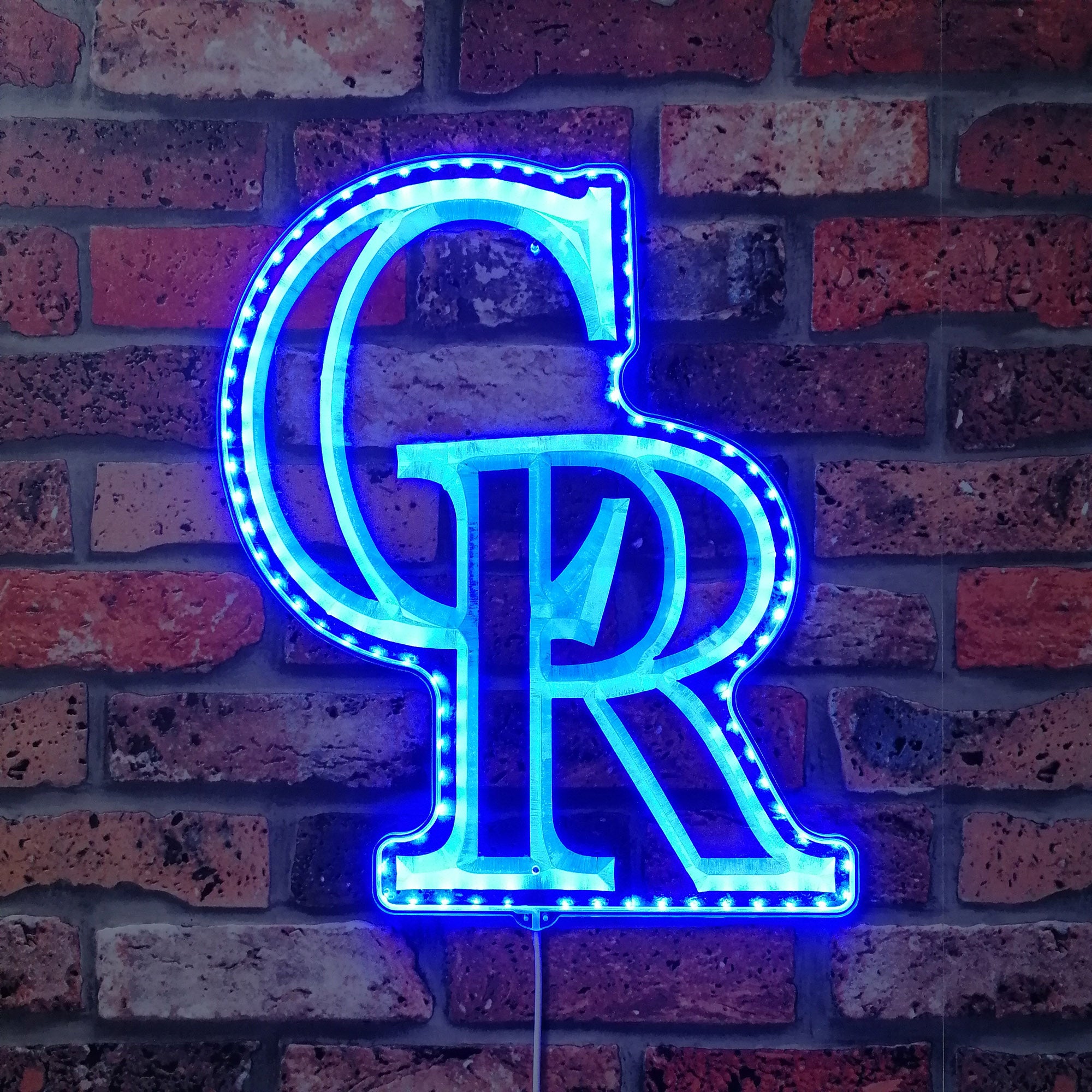 Colorado Rockies Dynamic RGB Edge Lit LED Sign