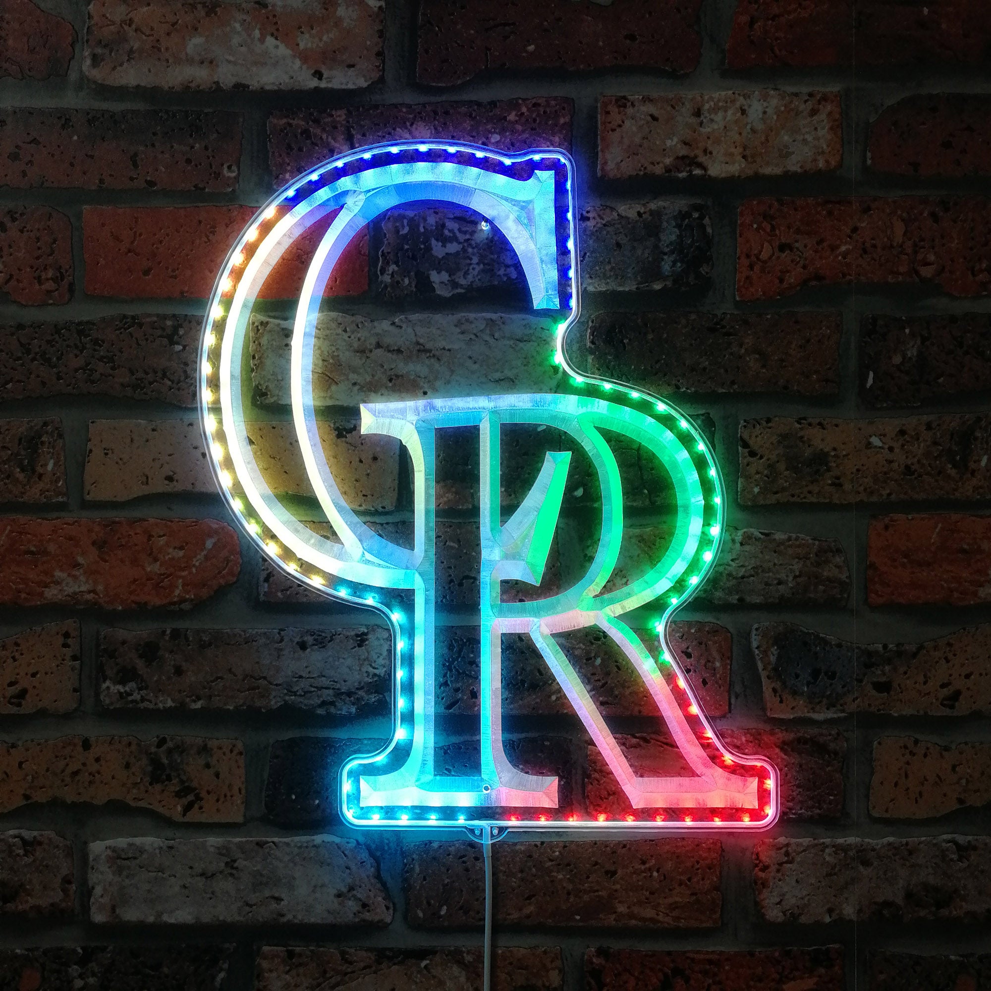 Colorado Rockies Dynamic RGB Edge Lit LED Sign