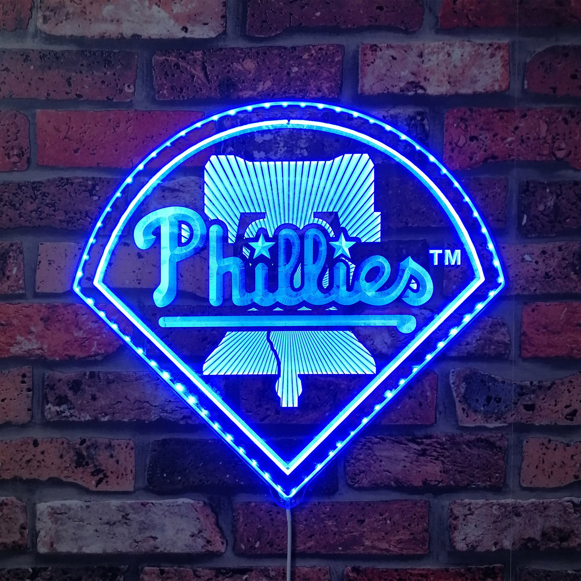 Philadelphia Phillies Dynamic RGB Edge Lit LED Sign