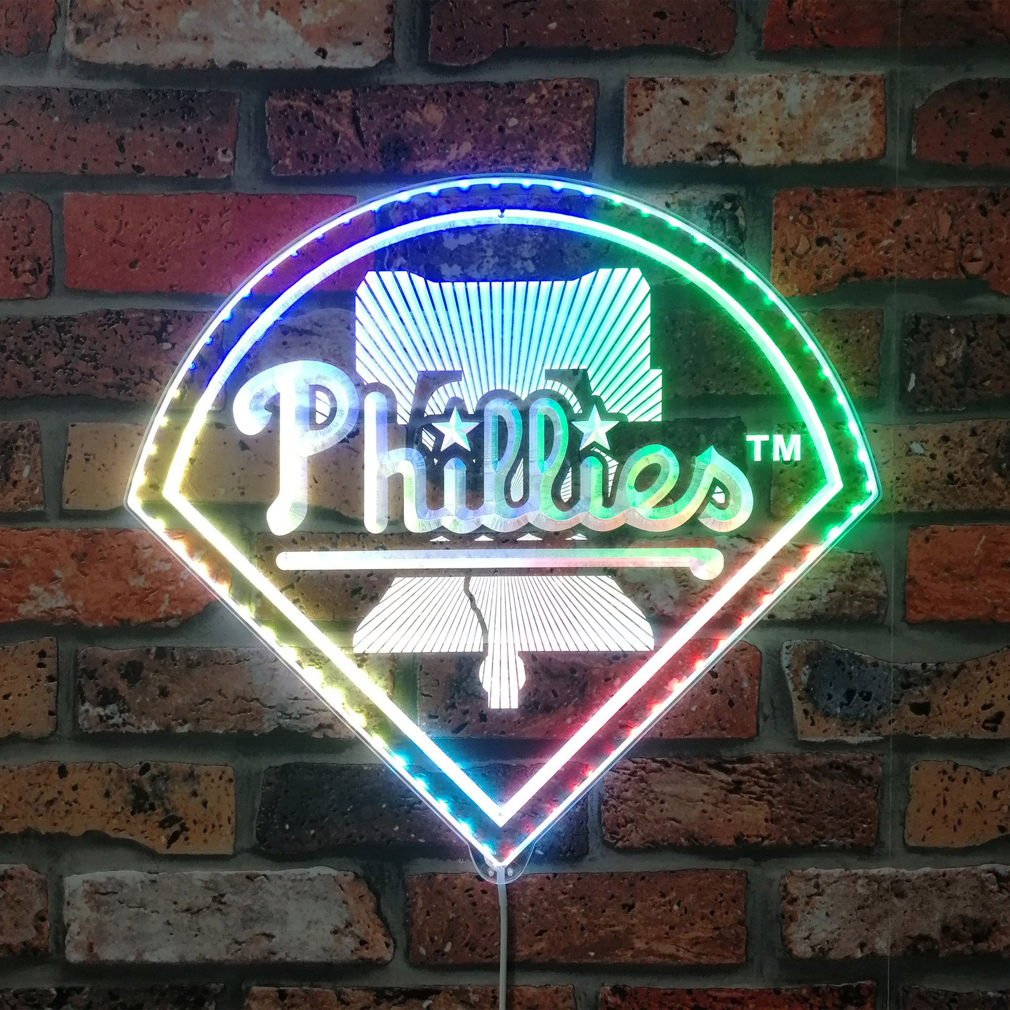 Philadelphia Phillies Dynamic RGB Edge Lit LED Sign