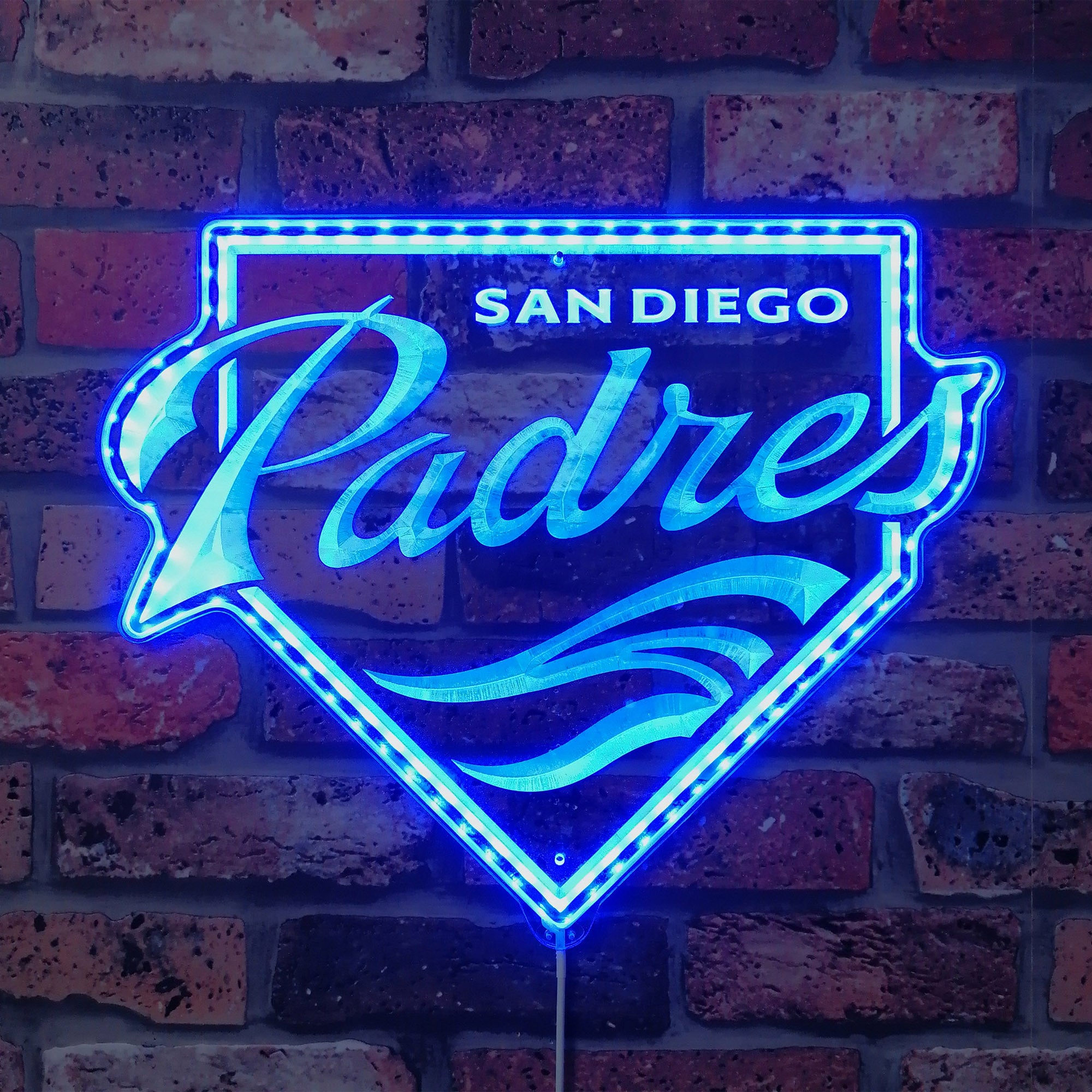 San Diego Padres Dynamic RGB Edge Lit LED Sign