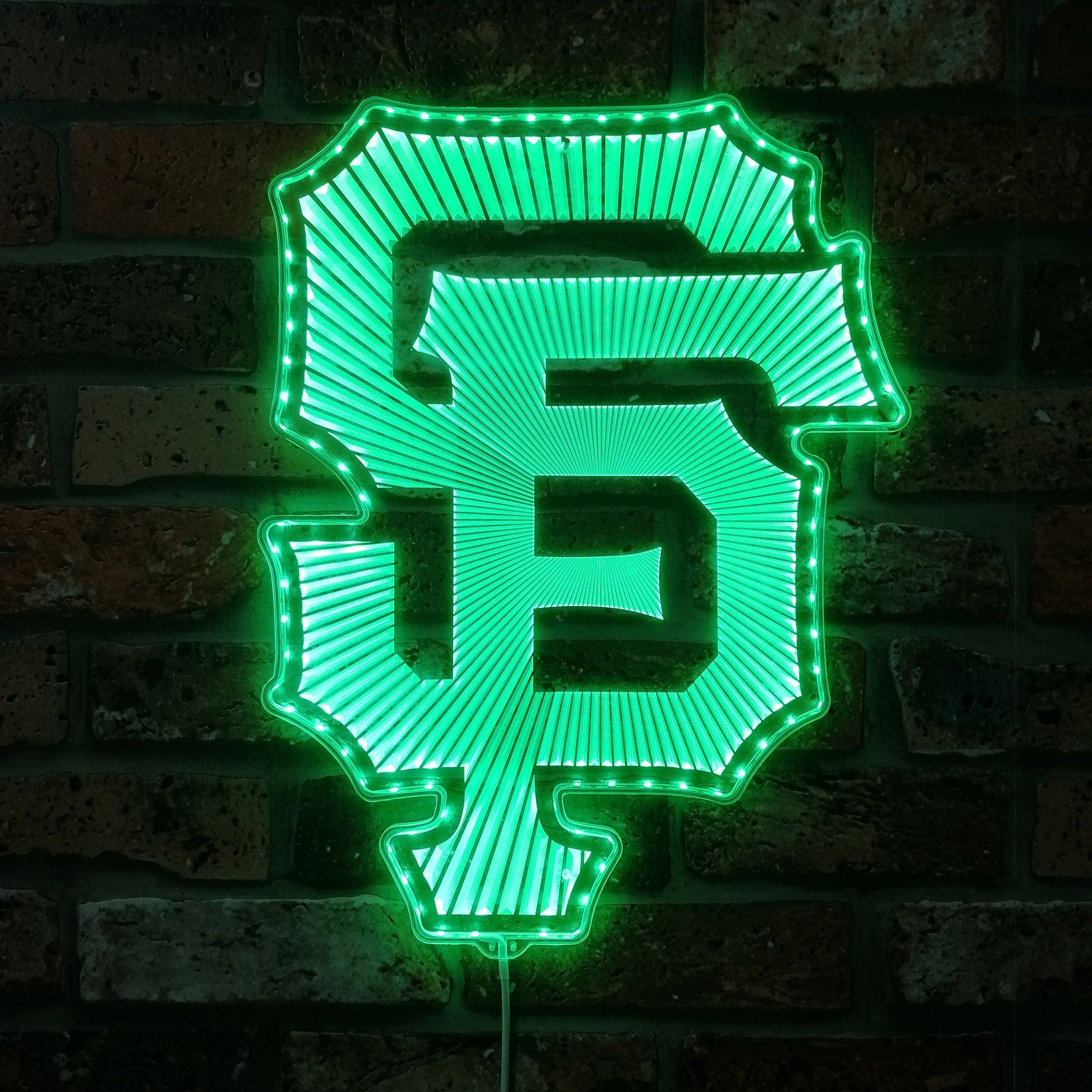 San Francisco Giants Cap Logo Dynamic RGB Edge Lit LED Sign