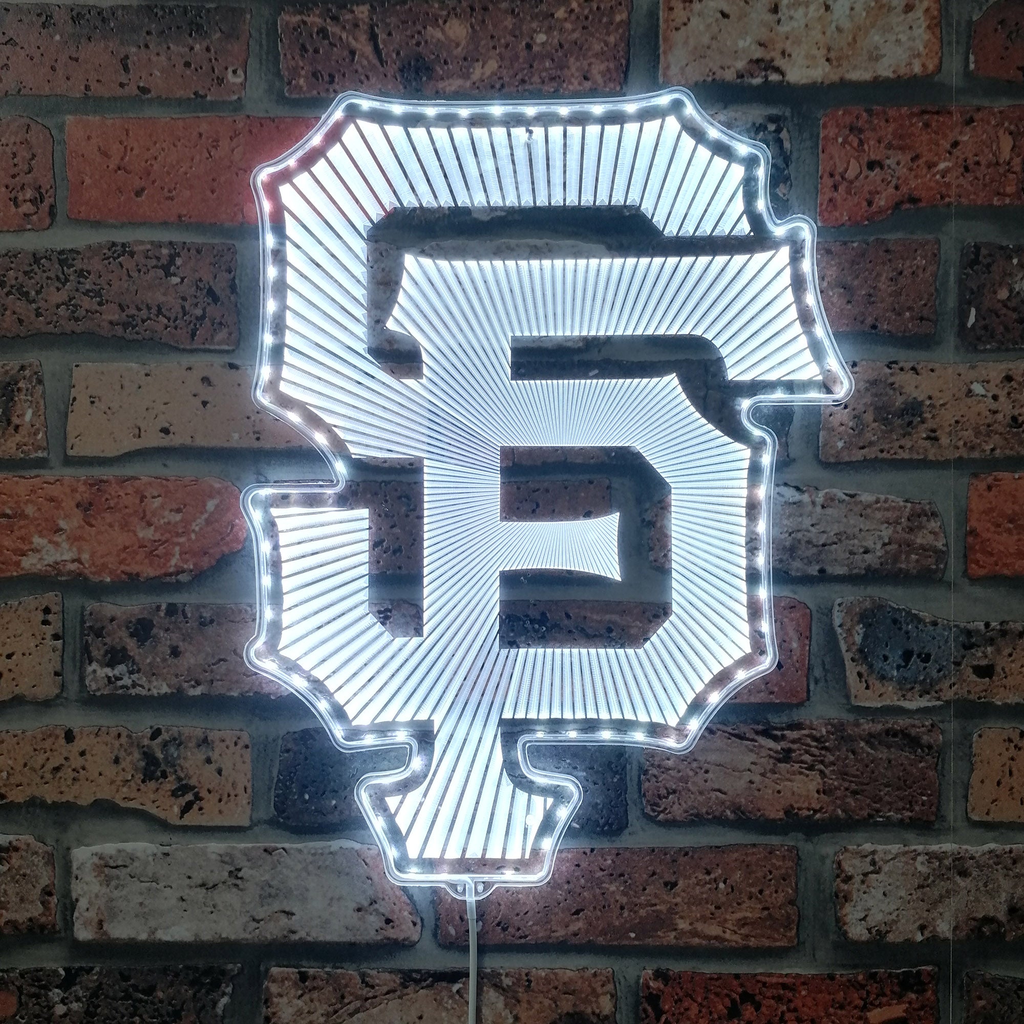 San Francisco Giants Cap Logo Dynamic RGB Edge Lit LED Sign