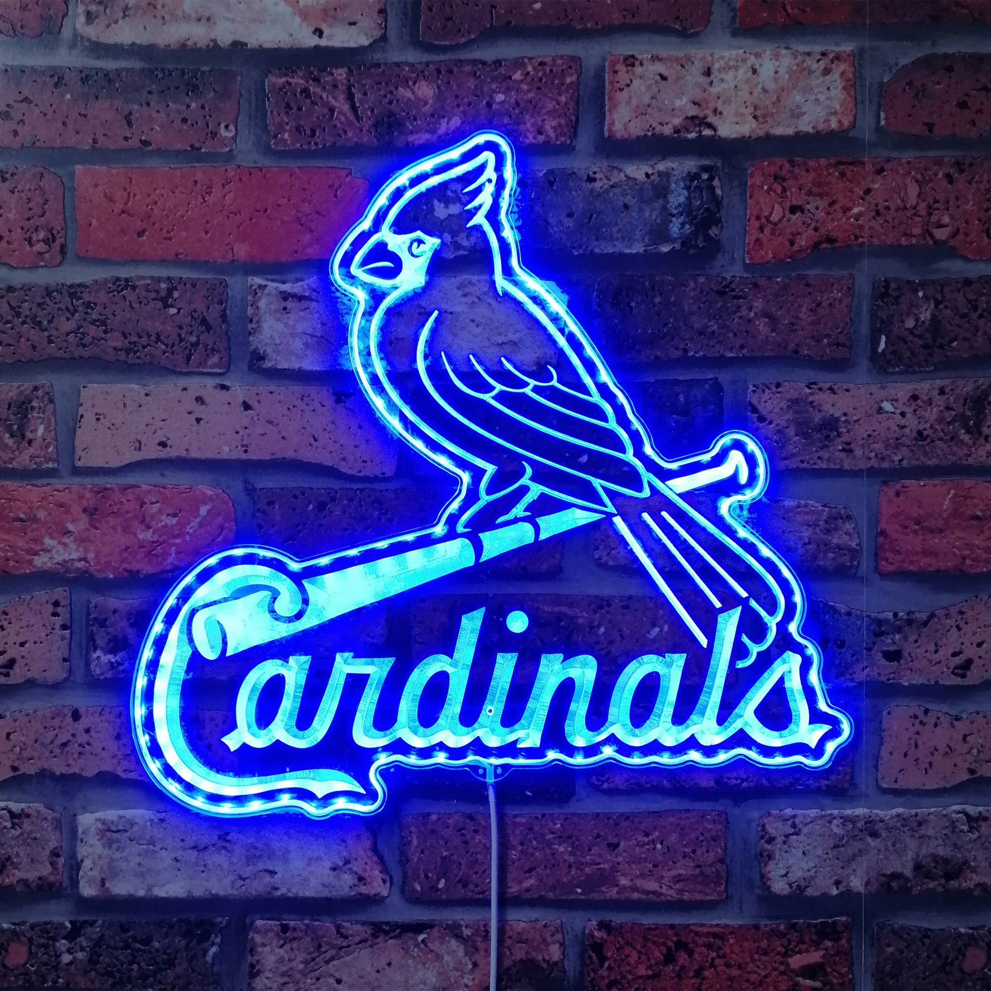 St. Louis Cardinals Dynamic RGB Edge Lit LED Sign