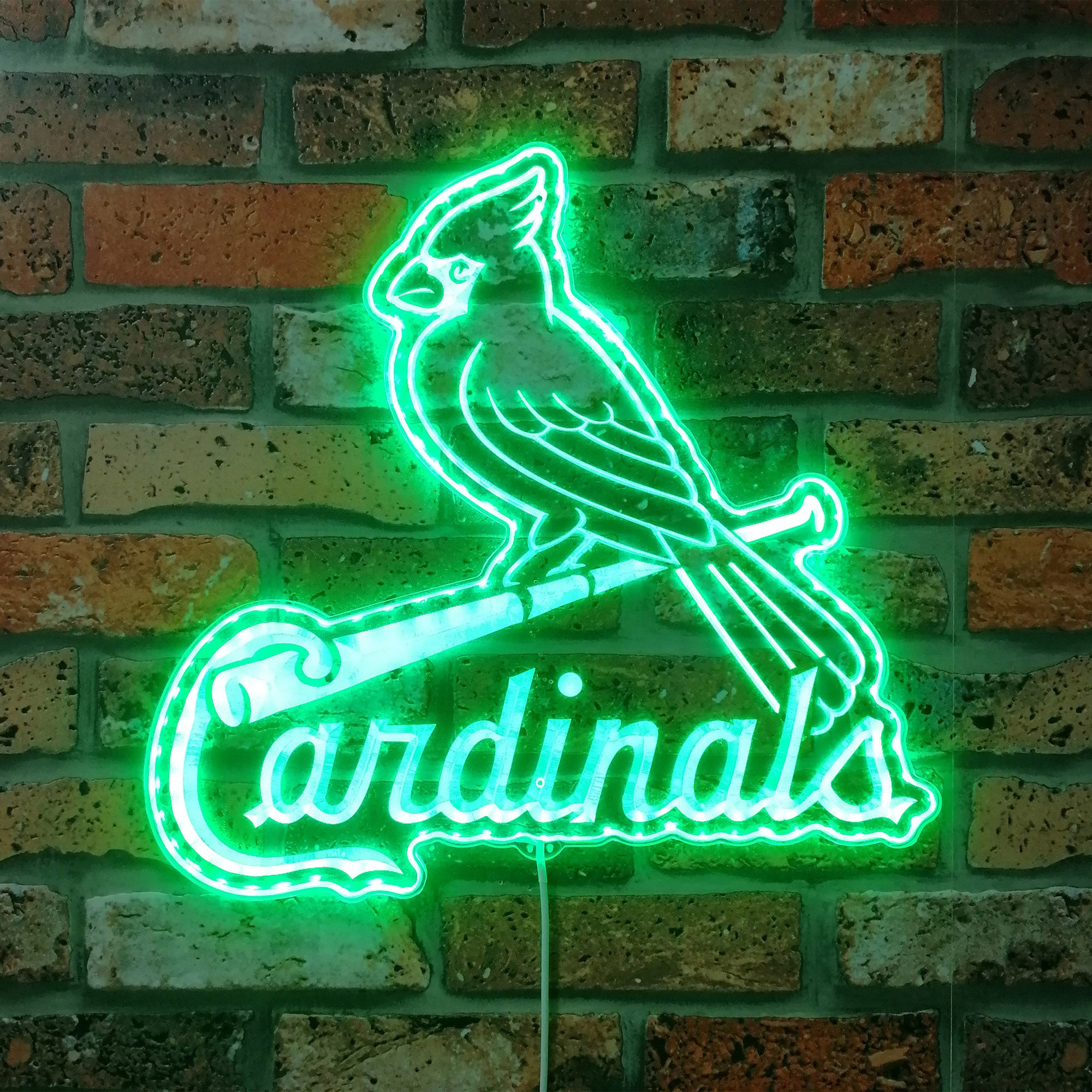 St. Louis Cardinals Dynamic RGB Edge Lit LED Sign