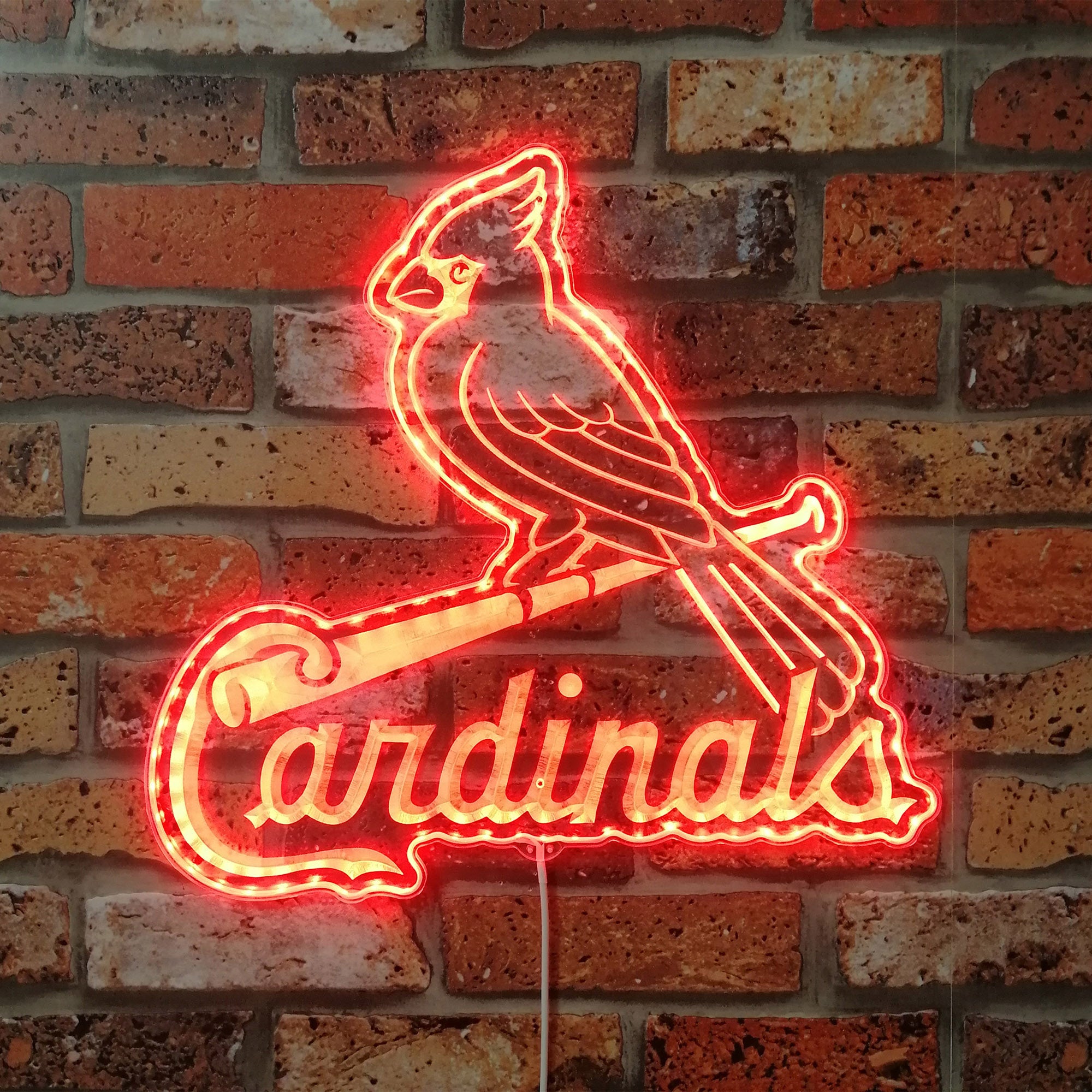 St. Louis Cardinals Dynamic RGB Edge Lit LED Sign