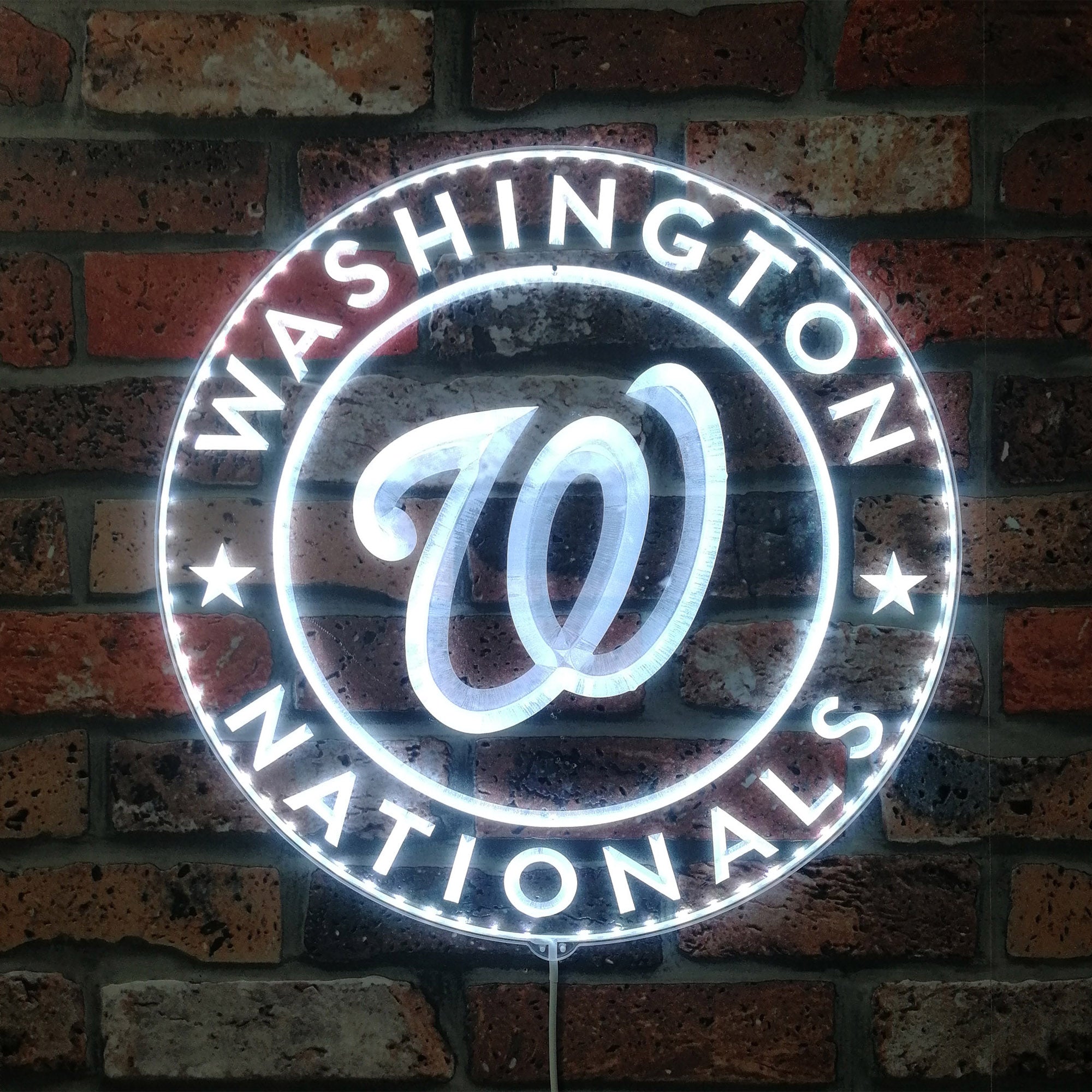 Washington Nationals Dynamic RGB Edge Lit LED Sign