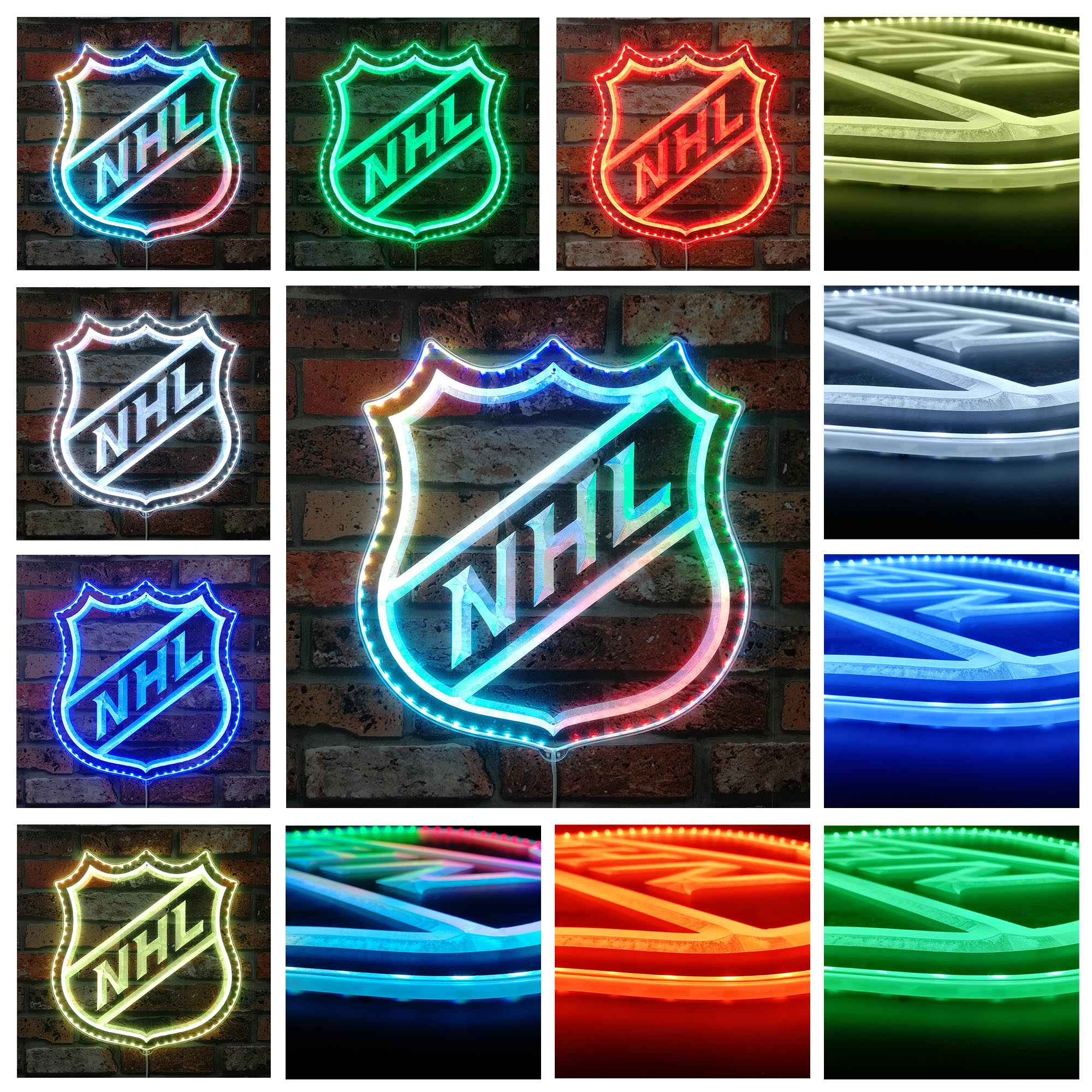 Logo NHL Dynamic RGB Edge Lit LED Sign