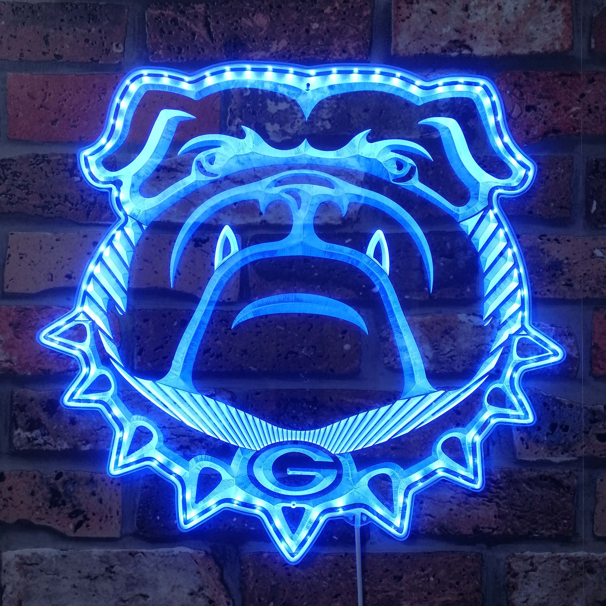 Georgia Bulldogs Dynamic RGB Edge Lit LED Sign