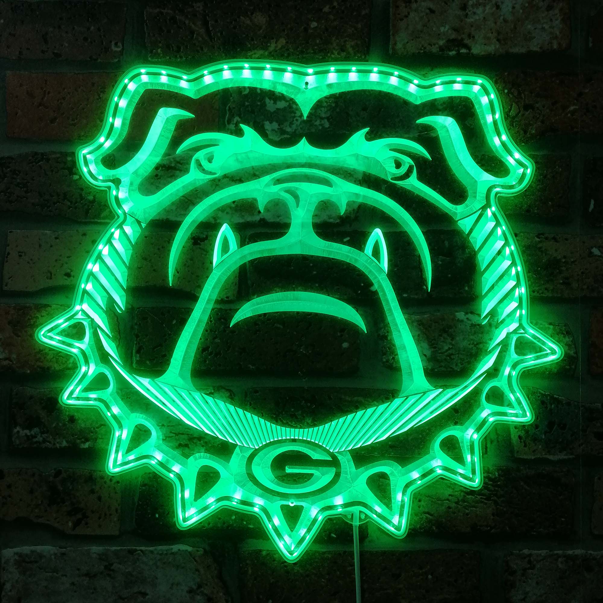 Georgia Bulldogs Dynamic RGB Edge Lit LED Sign