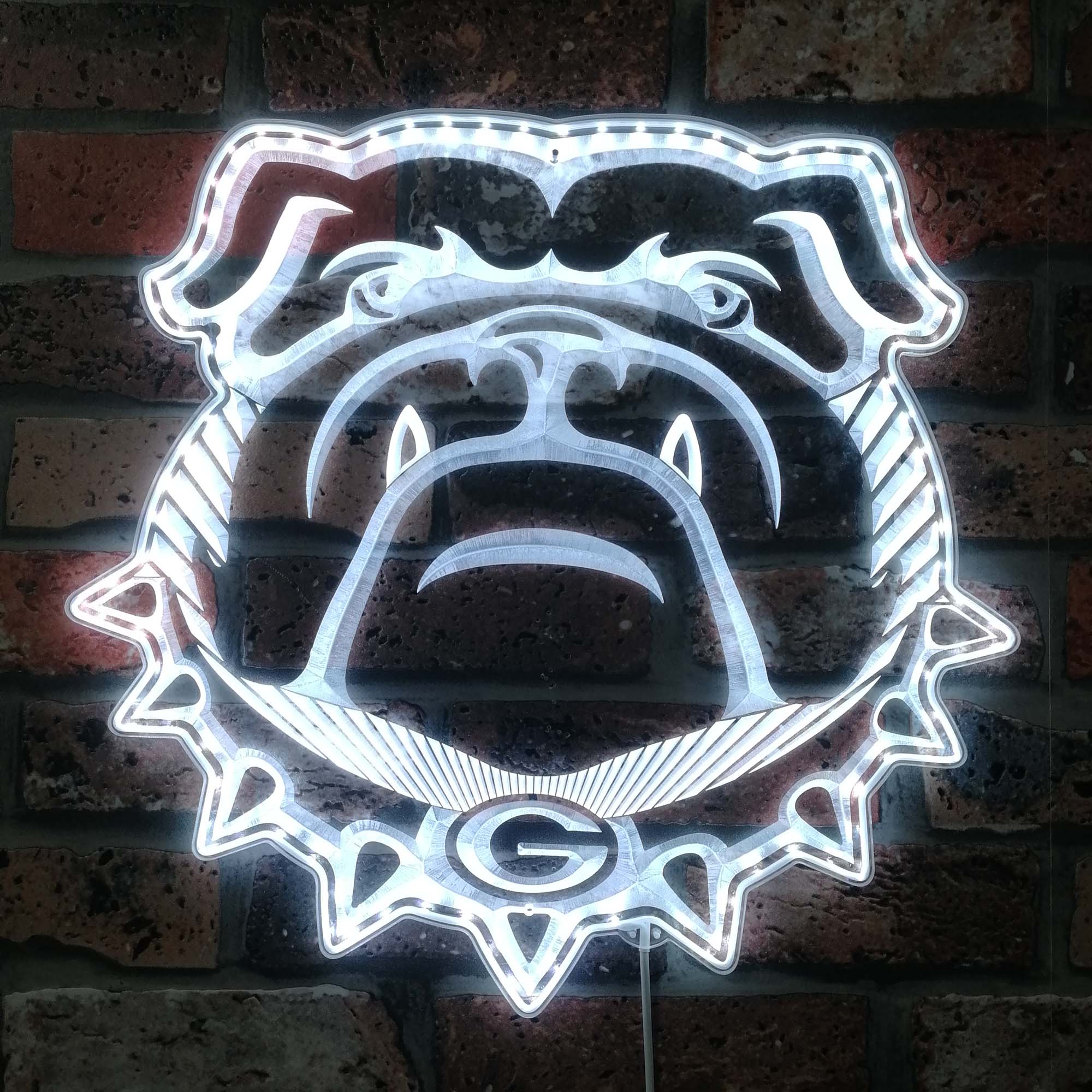 Georgia Bulldogs Dynamic RGB Edge Lit LED Sign