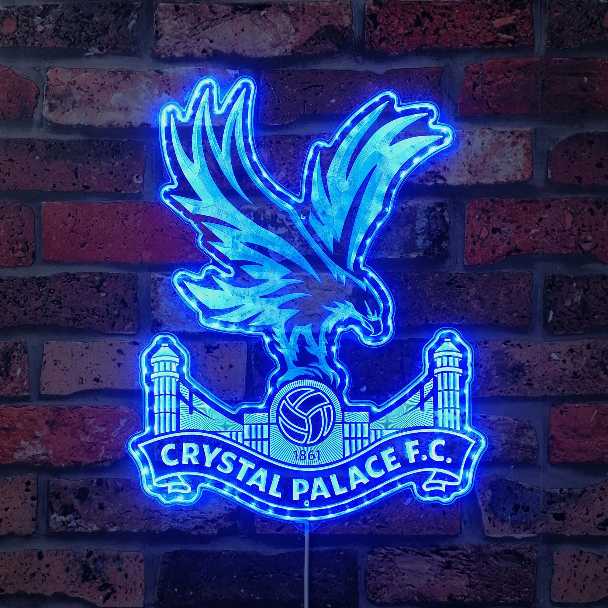Crystal Palace FC  Neon LED Sign with Dynamic RGB Colors