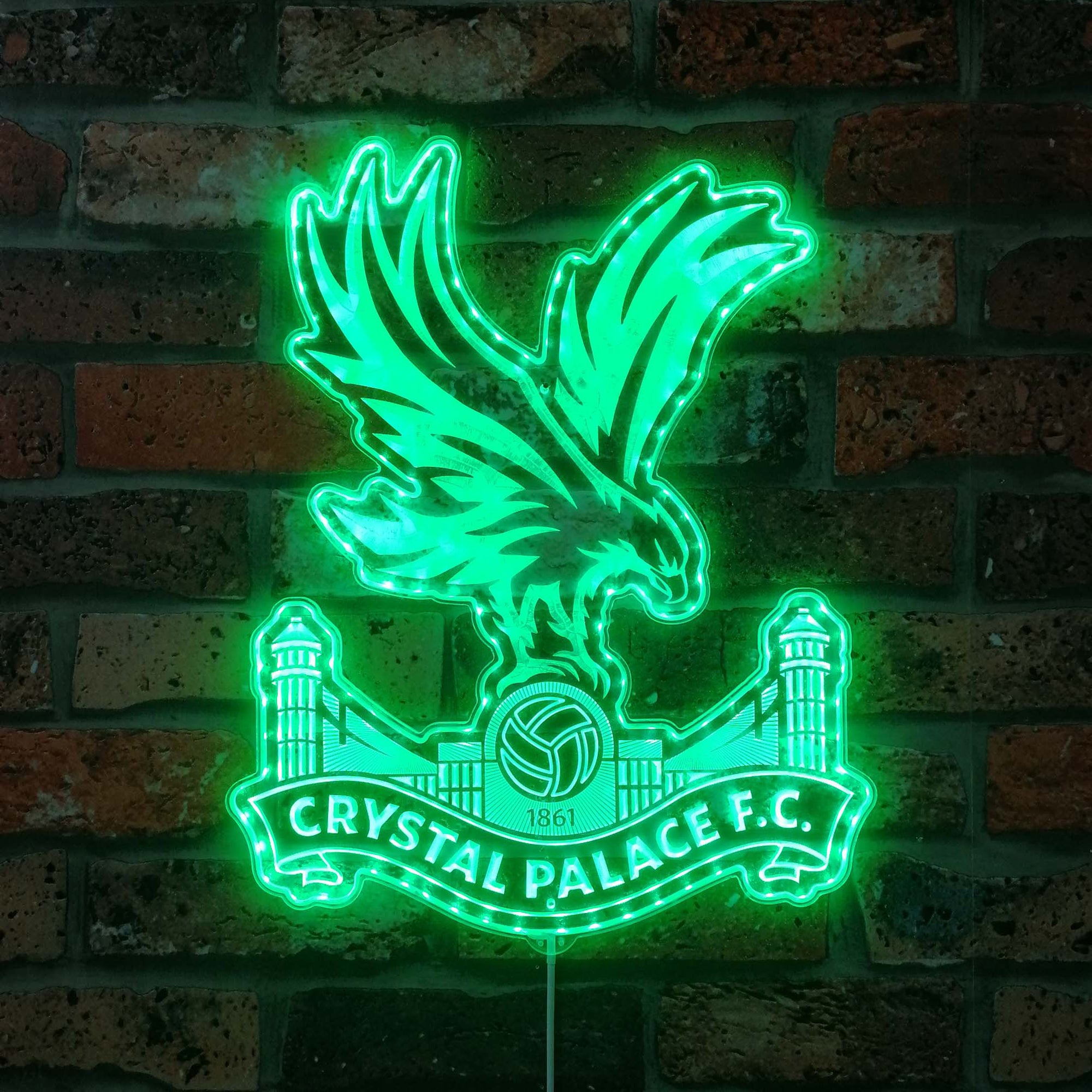 Crystal Palace FC  Neon LED Sign with Dynamic RGB Colors