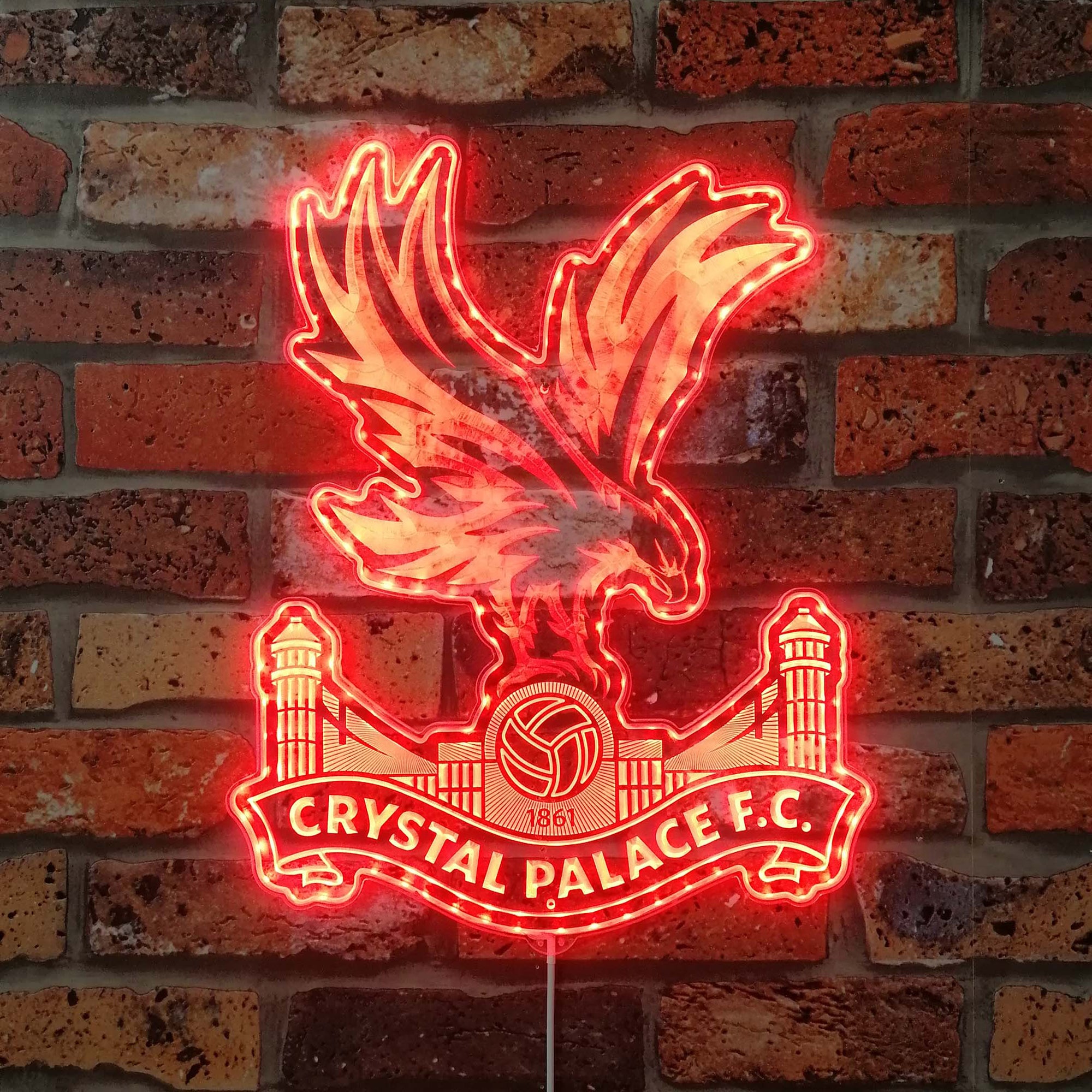 Crystal Palace FC  Neon LED Sign with Dynamic RGB Colors