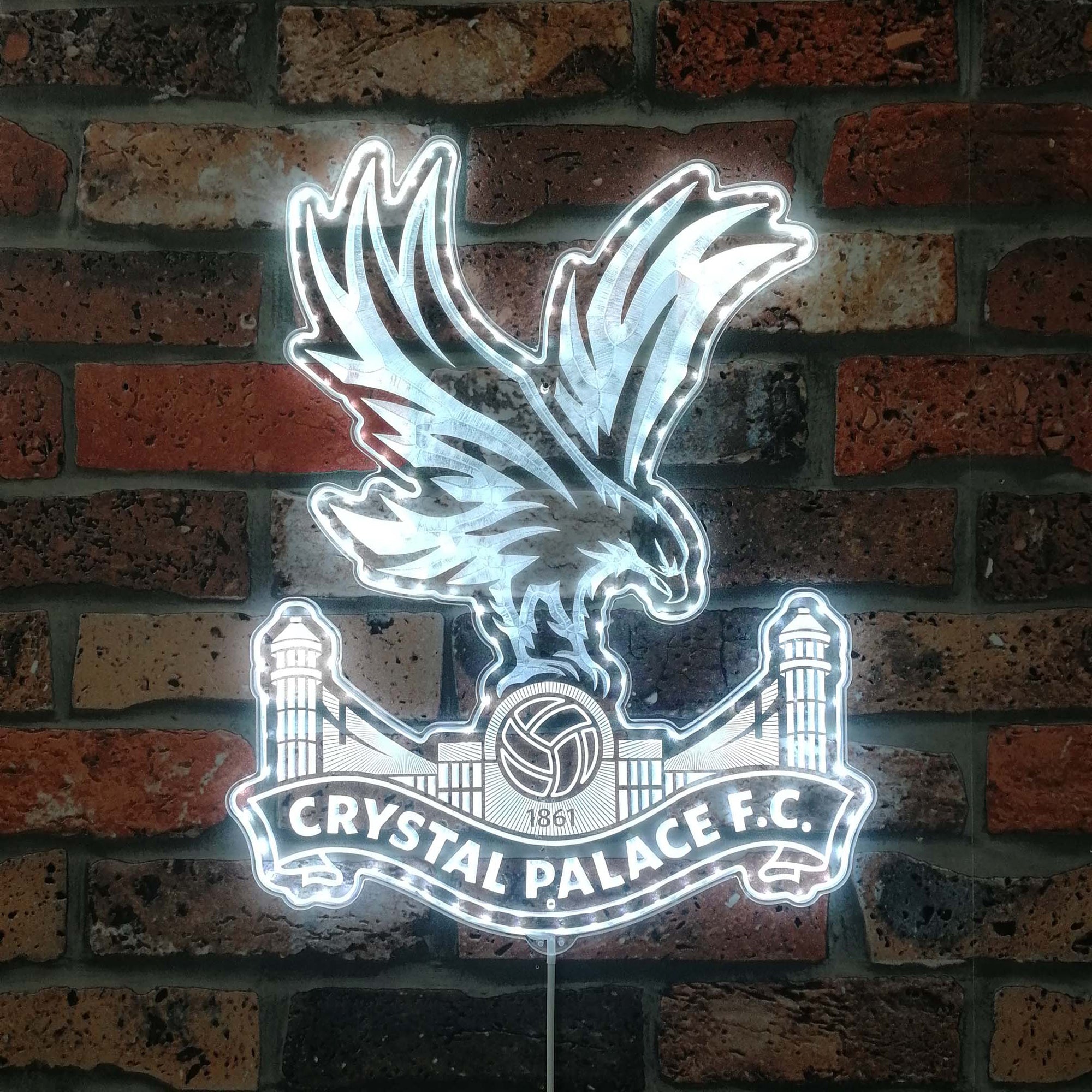 Crystal Palace FC  Neon LED Sign with Dynamic RGB Colors