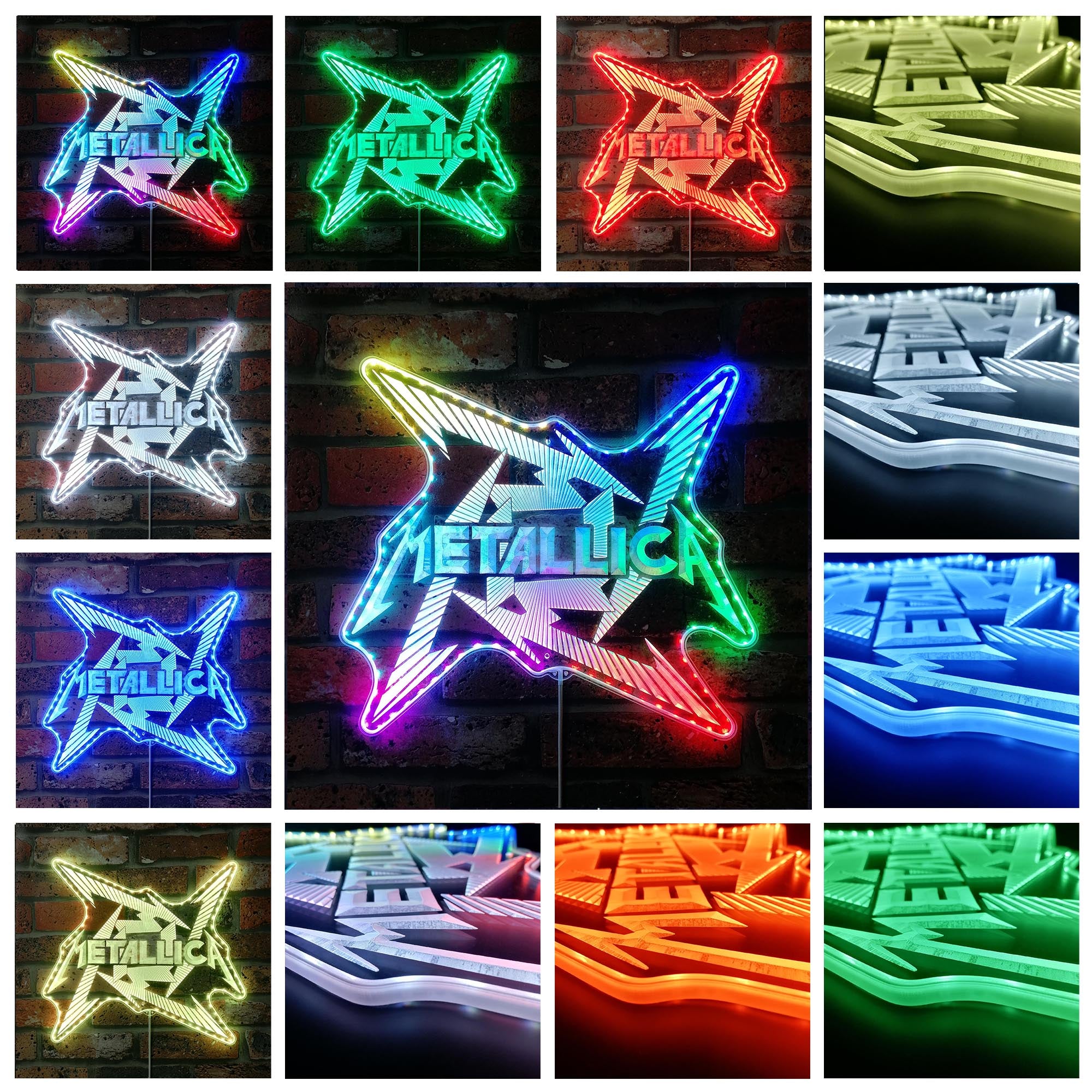 Metallica  Dynamic RGB Edge Lit LED Sign