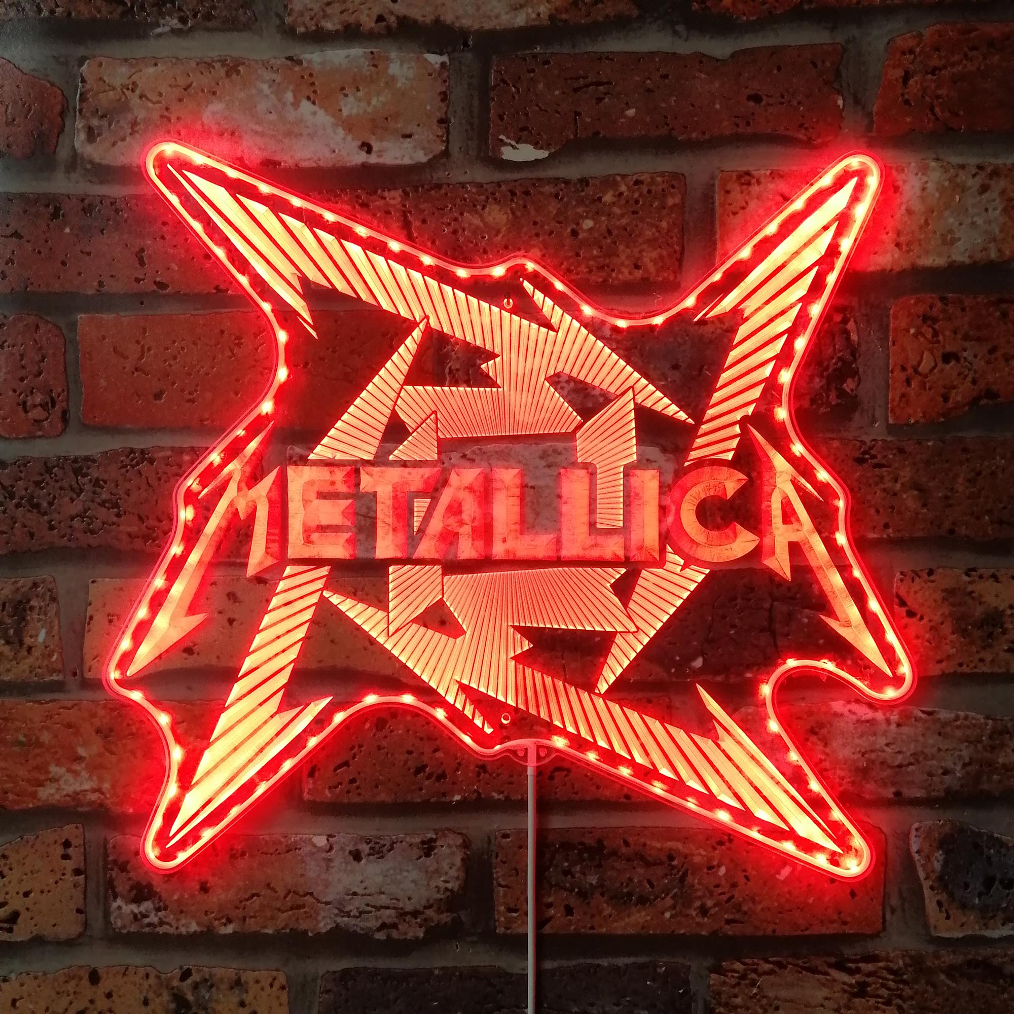 Metallica  Dynamic RGB Edge Lit LED Sign