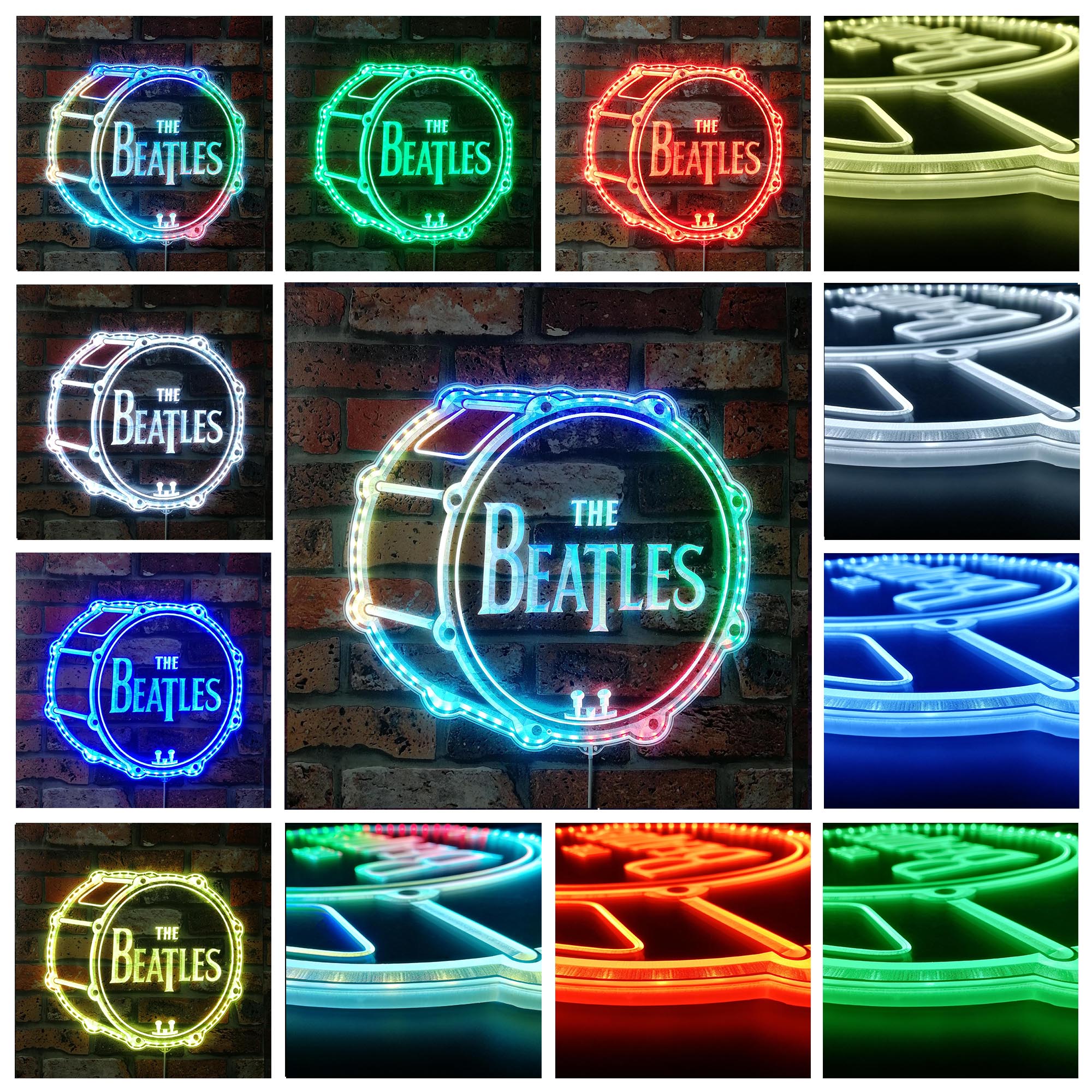 The Beatles  Dynamic RGB Edge Lit LED Sign