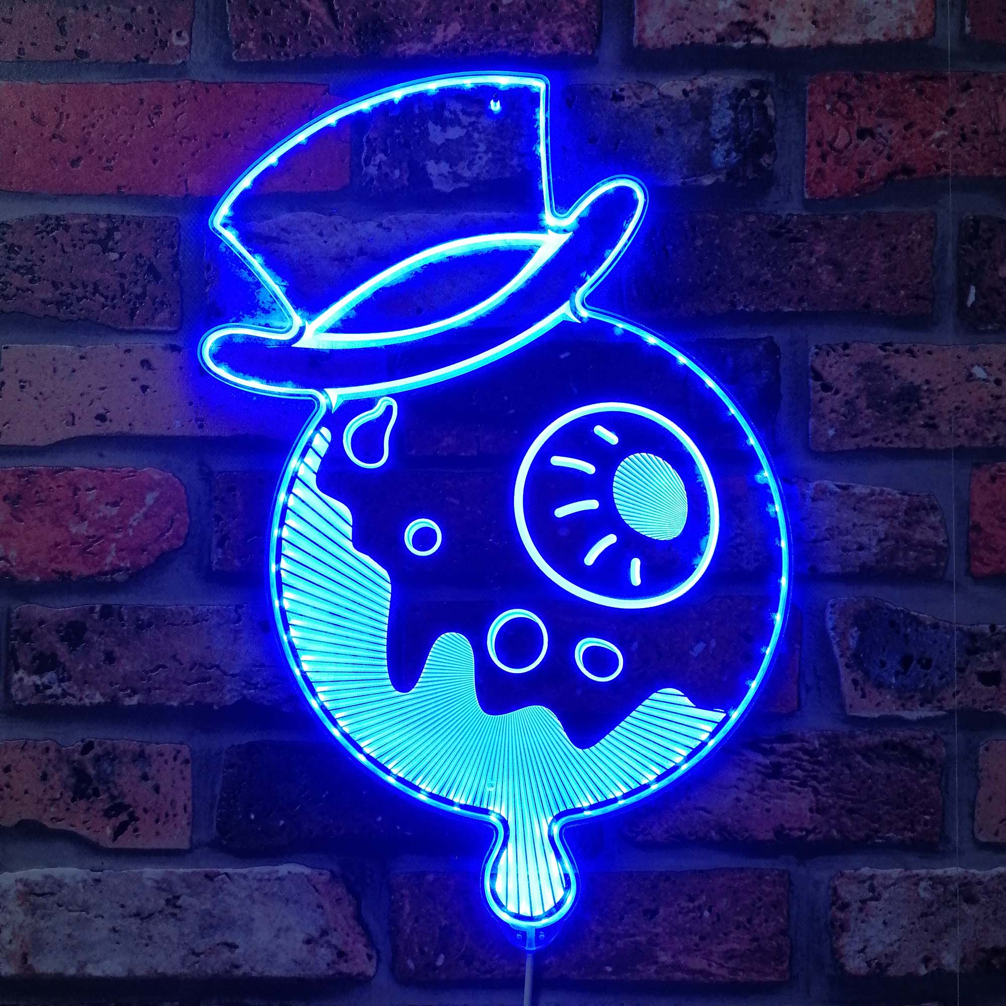 Top Hat Eyeball The Residents Dynamic RGB Edge Lit LED Sign