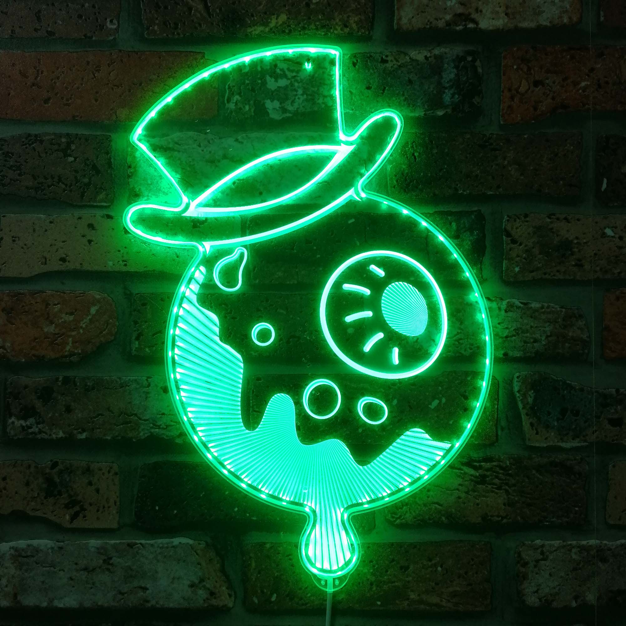 Top Hat Eyeball The Residents Dynamic RGB Edge Lit LED Sign