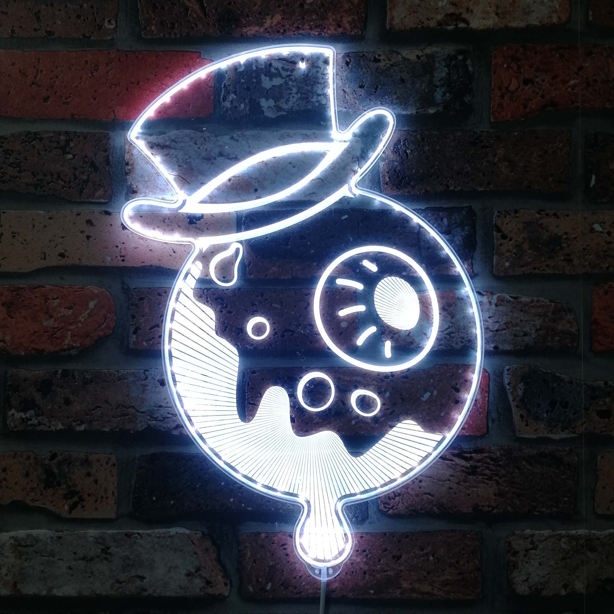 Top Hat Eyeball The Residents Dynamic RGB Edge Lit LED Sign