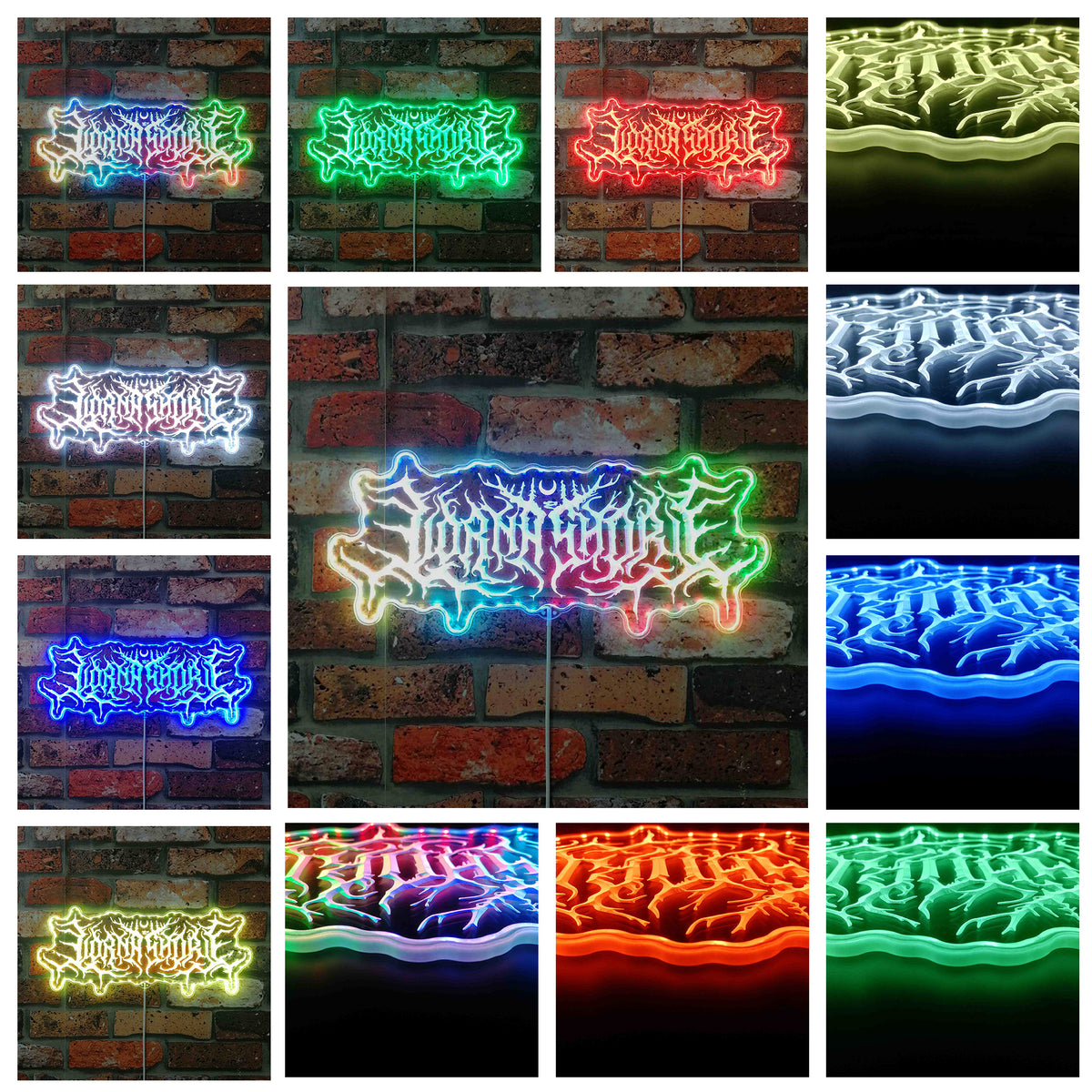 Lorna Shore Dynamic RGB Edge Lit LED Sign | PROLEDSIGN – joyatwall