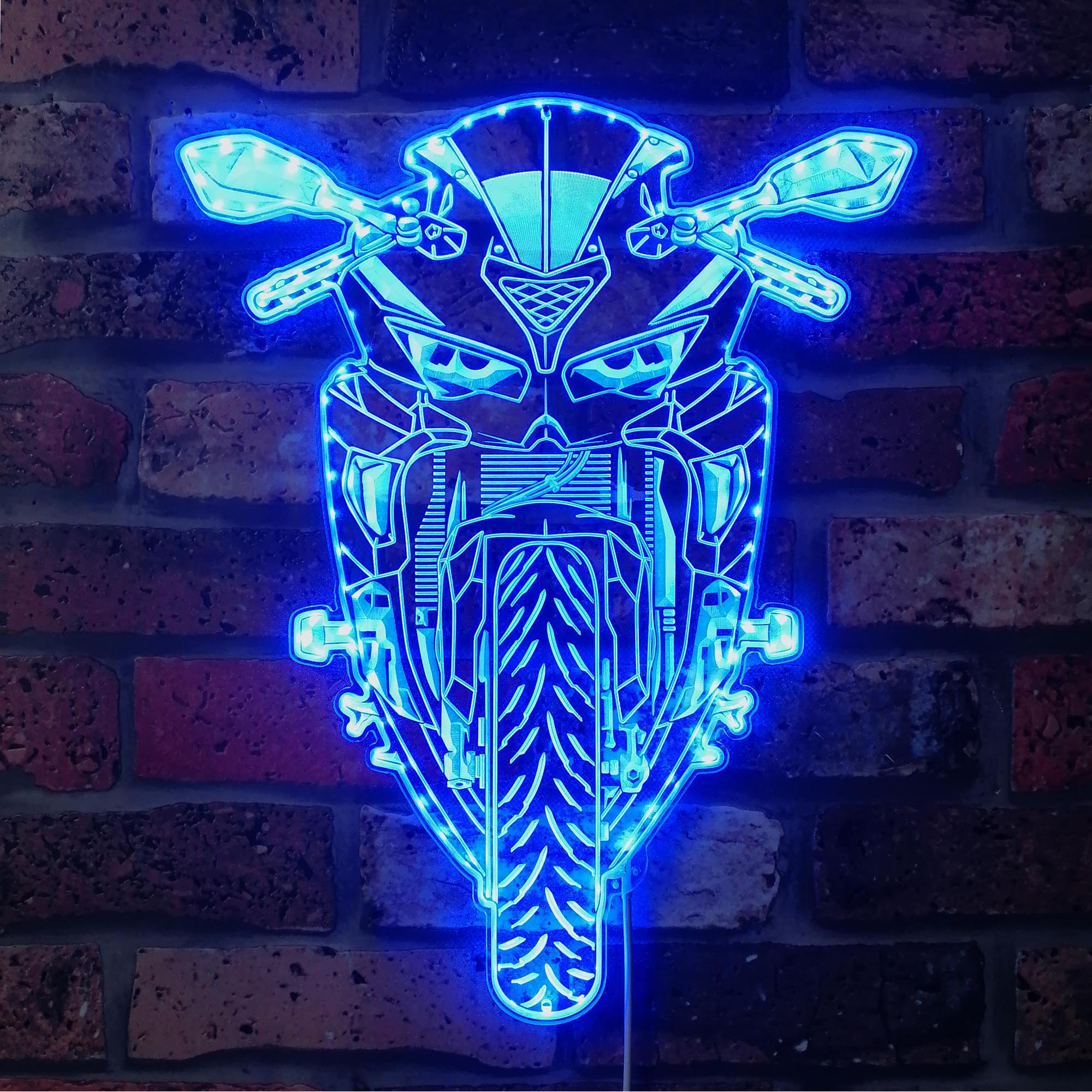 Motorcycles Dynamic RGB Edge Lit LED Sign