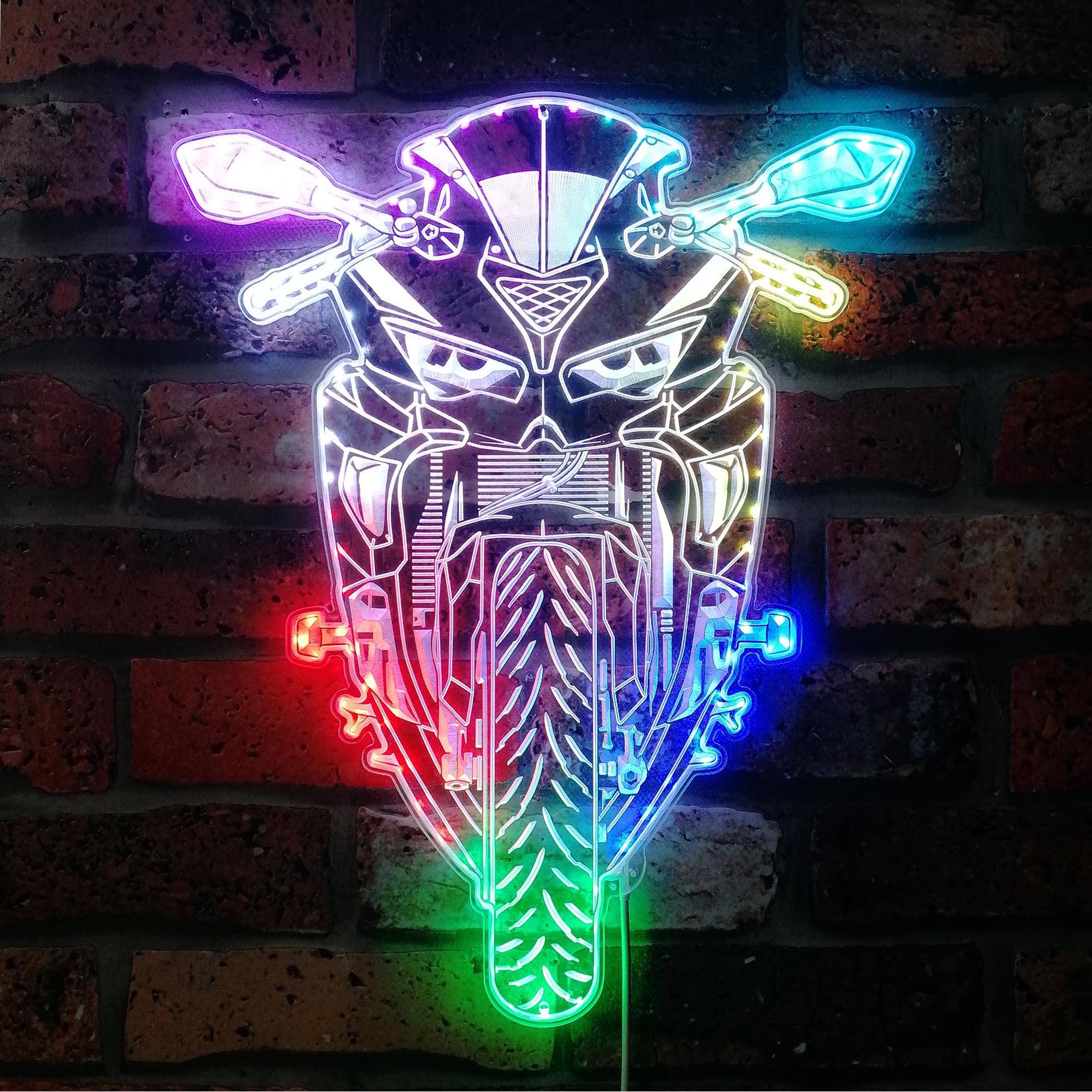 Motorcycles Dynamic RGB Edge Lit LED Sign