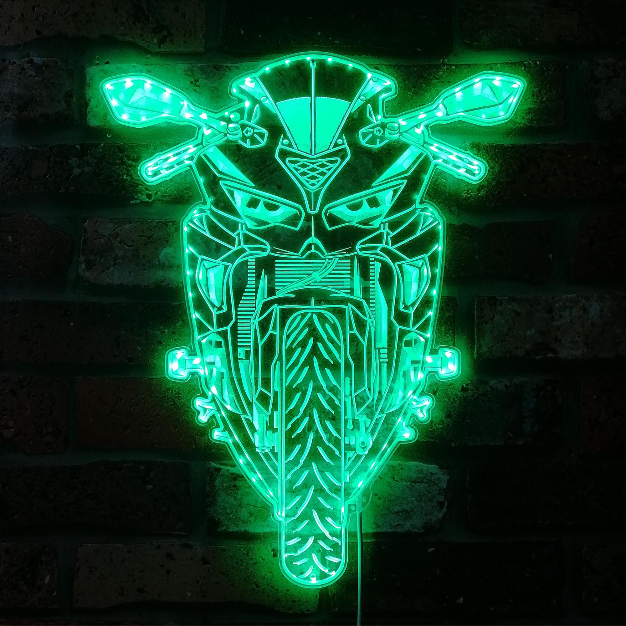 Motorcycles Dynamic RGB Edge Lit LED Sign