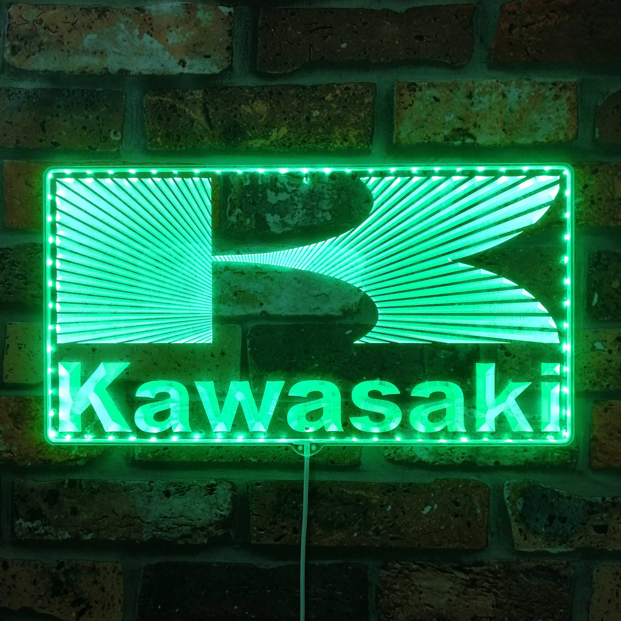 Kawasaki Dynamic RGB Edge Lit LED Sign