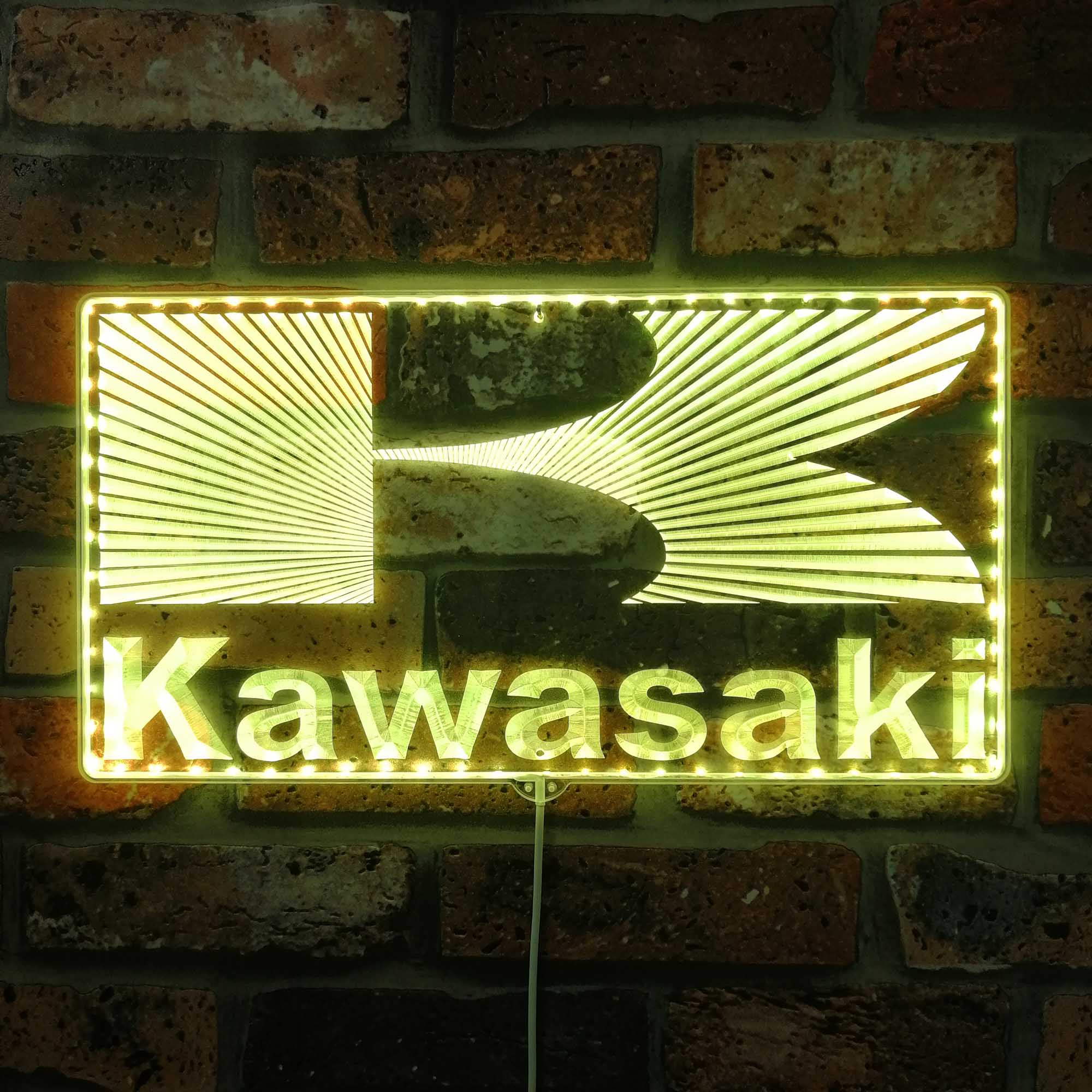 Kawasaki Dynamic RGB Edge Lit LED Sign