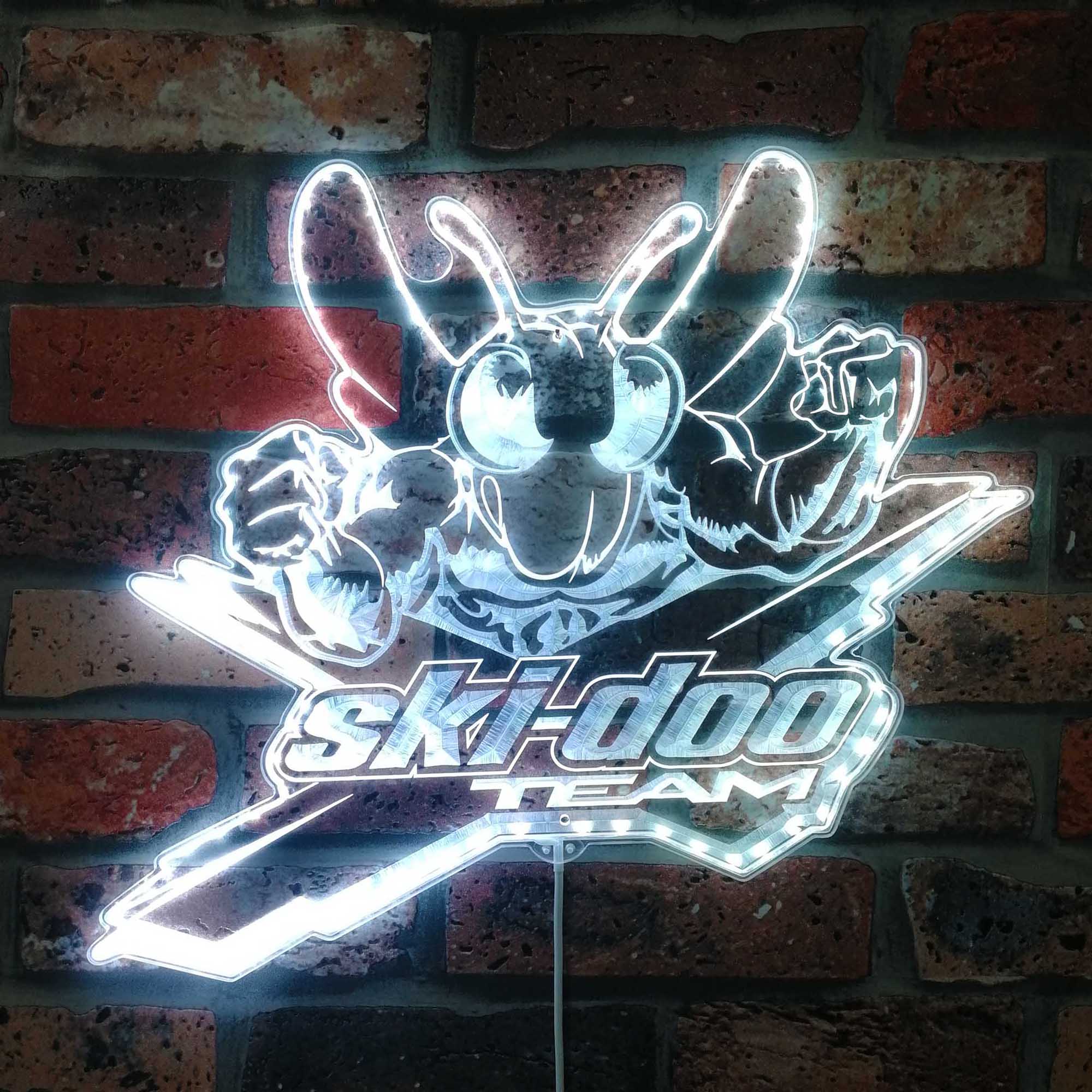 Ski-doo Angry Bee Dynamic RGB Edge Lit LED Sign