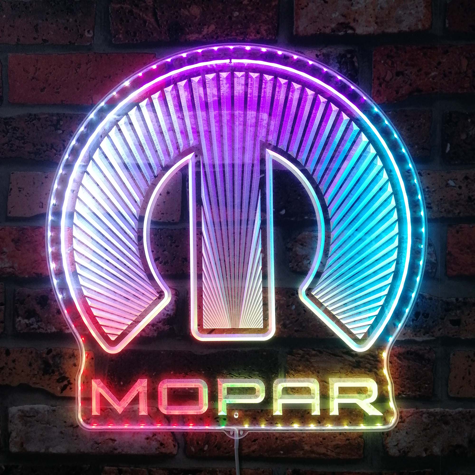 Mopar Dynamic RGB Edge Lit LED Sign