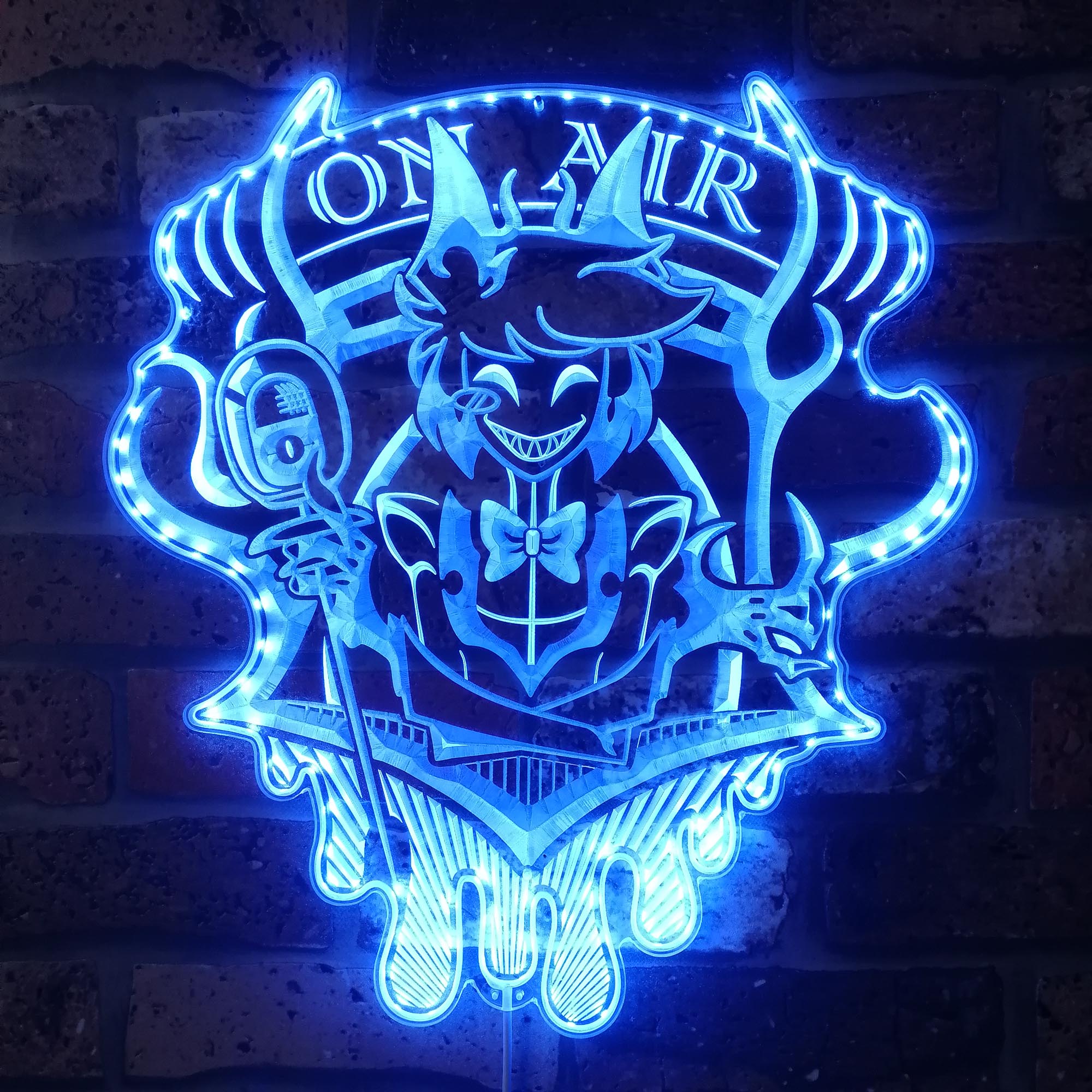 Radio Demon On Air Dynamic RGB Edge Lit LED Sign